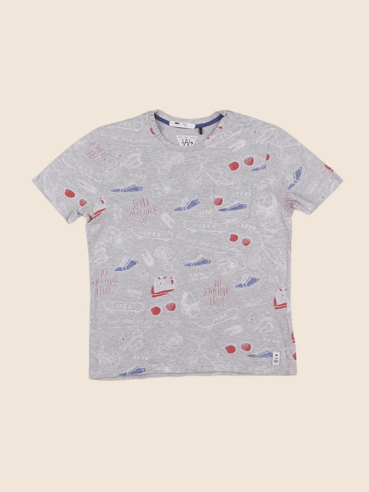 IKKS - tee-shirt gris - 12 ans