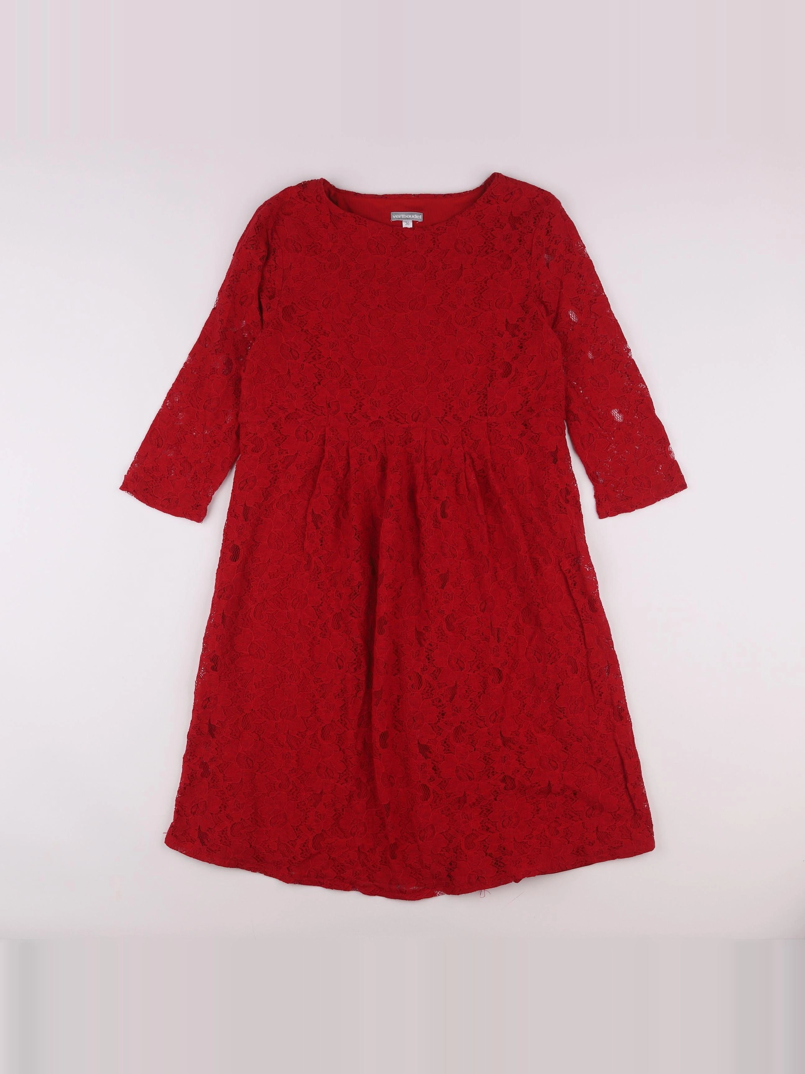 Vertbaudet - robe grossesse rouge - 36