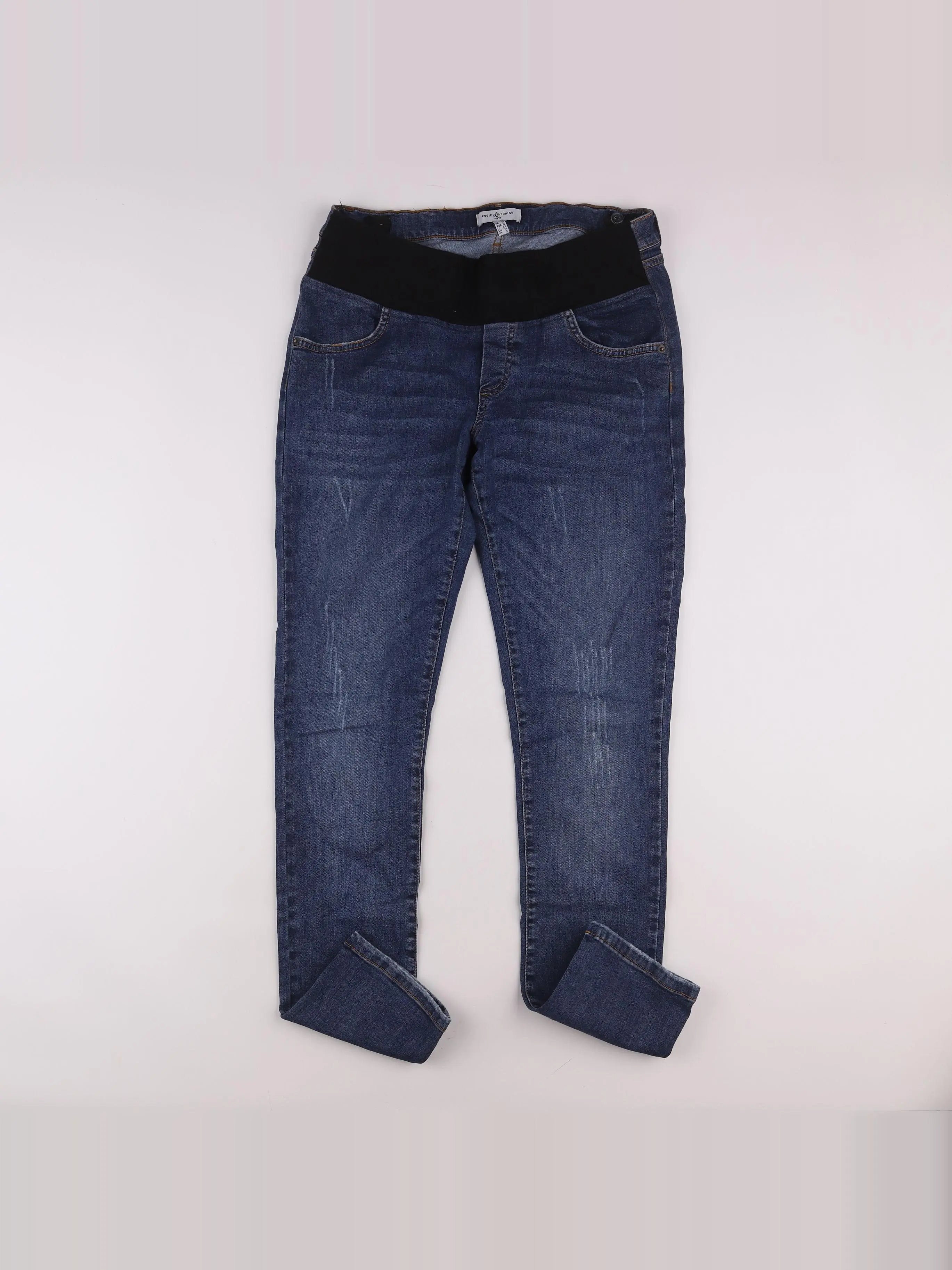 Envie de fraise - jean grossesse bleu - 38