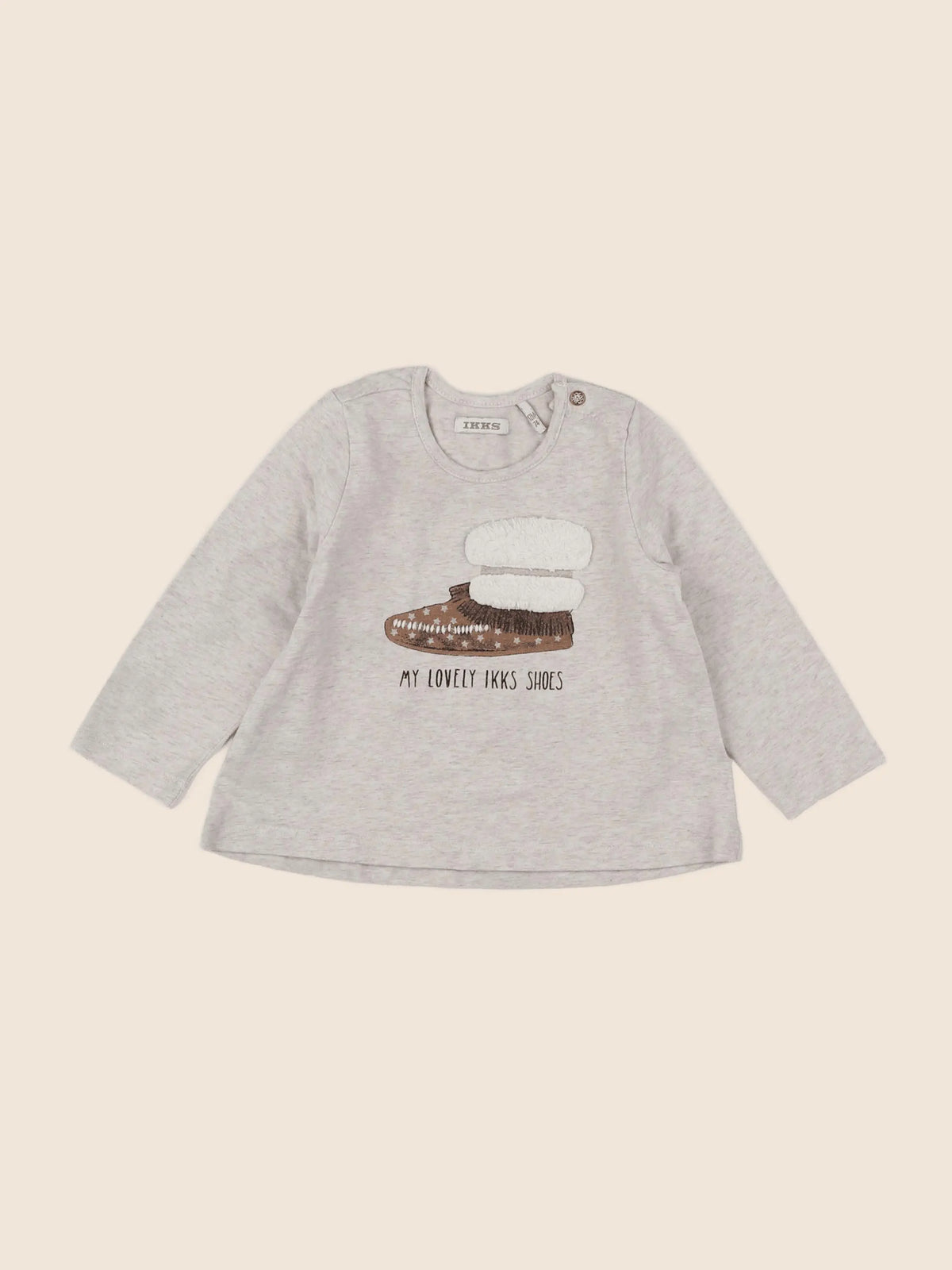IKKS - tee-shirt beige - 12 mois