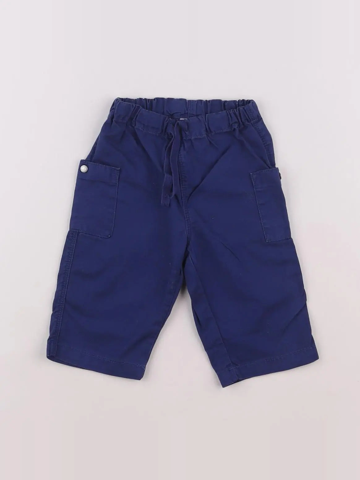 Petit Bateau - pantalon bleu - 6 mois