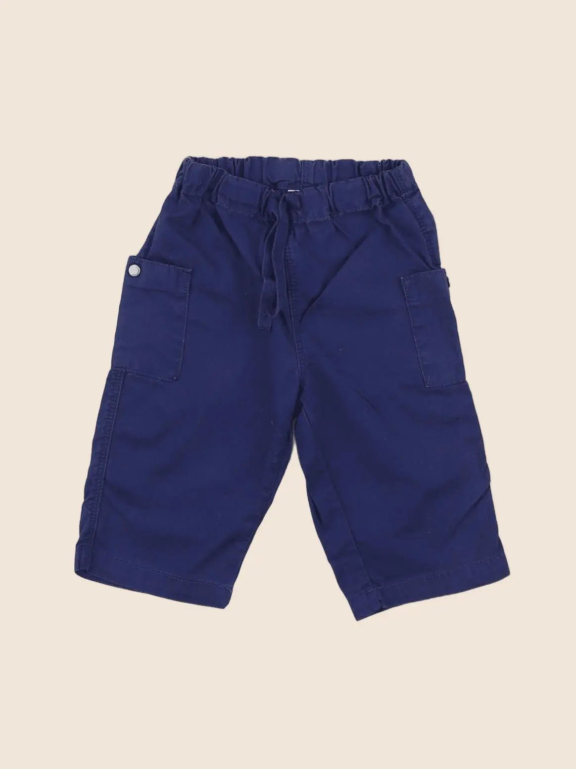 Petit Bateau - pantalon bleu - 6 mois