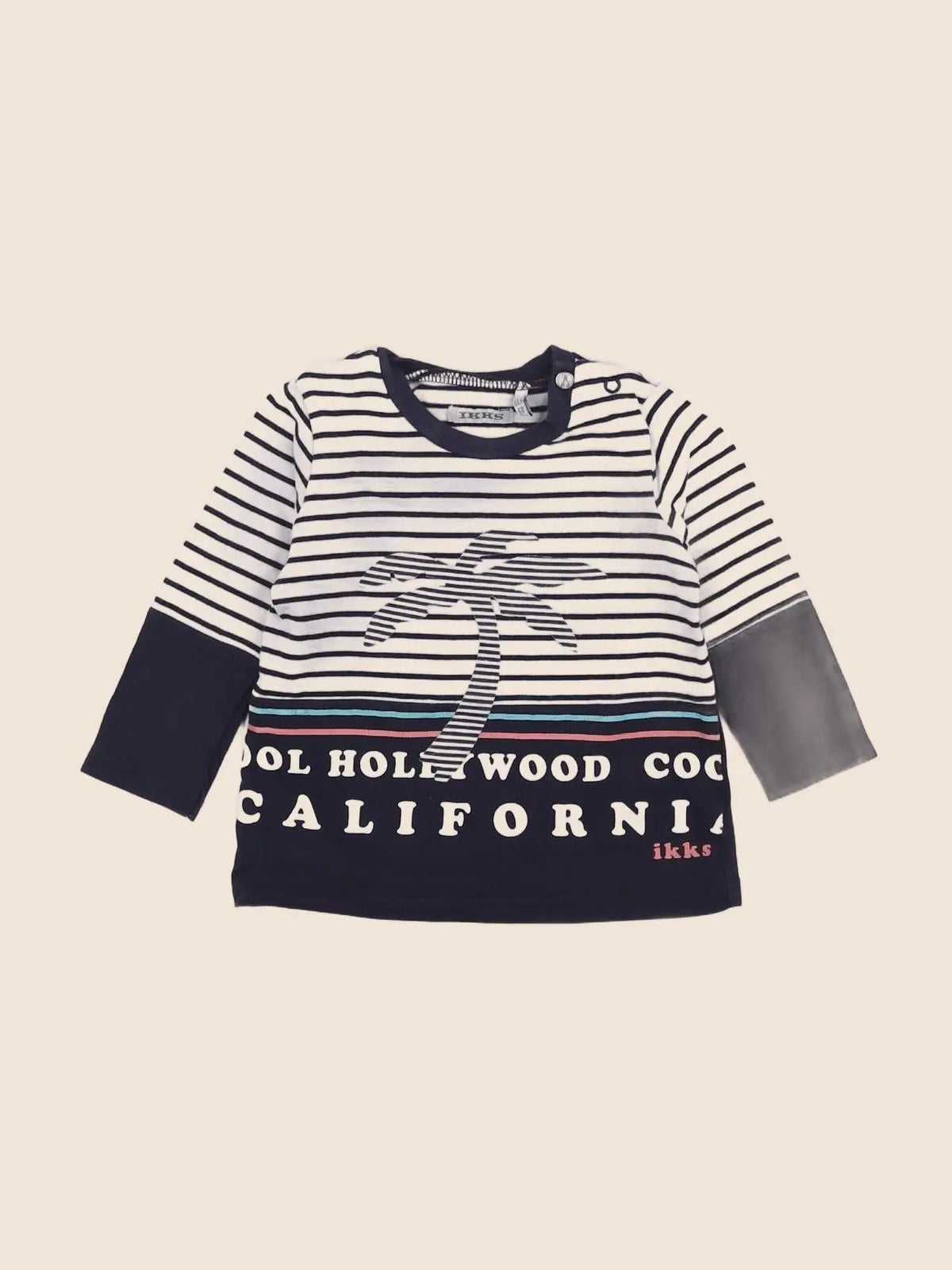 IKKS - tee-shirt bleu - 6 mois
