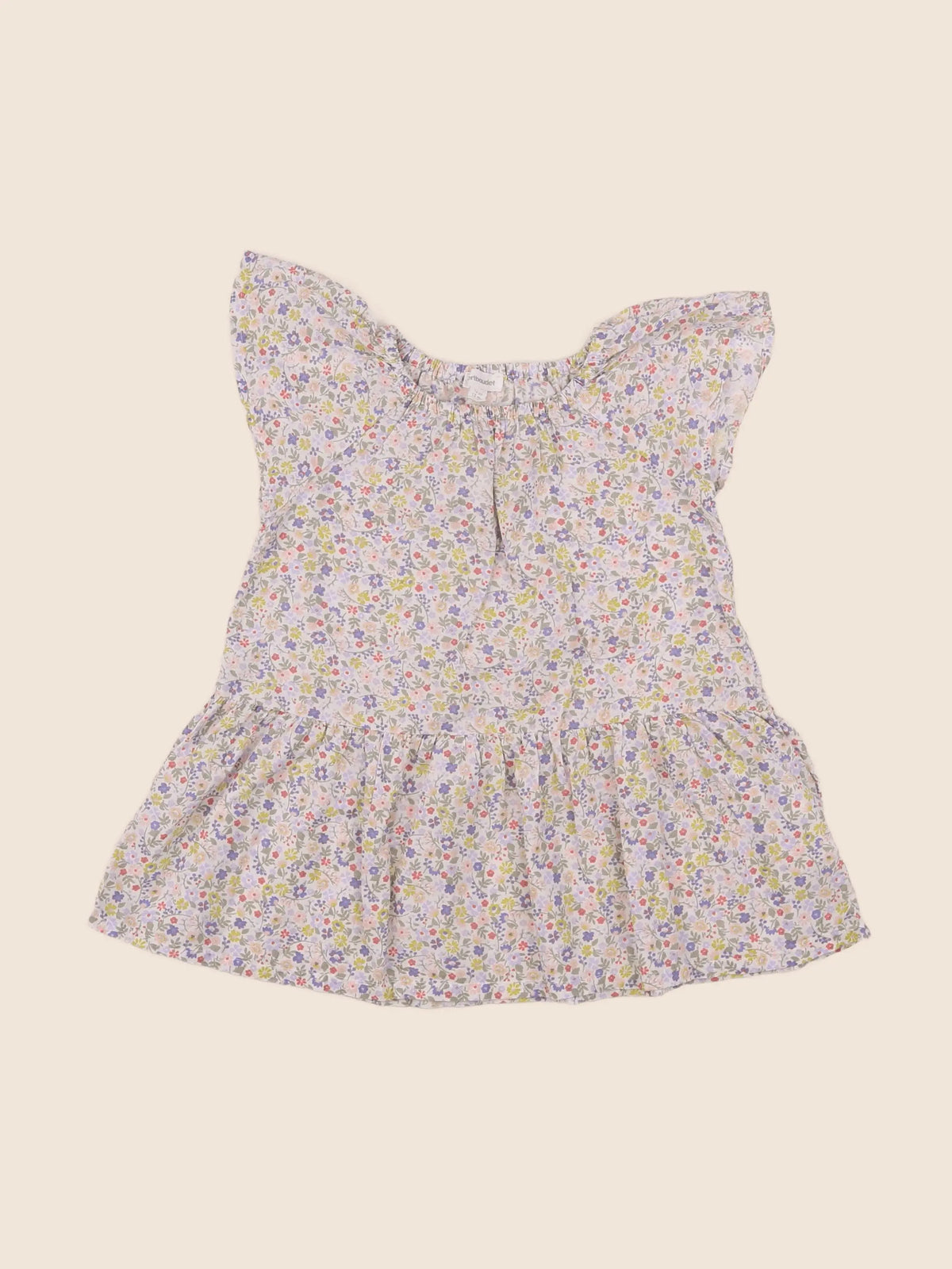 Vertbaudet - robe multicolore - 12 mois