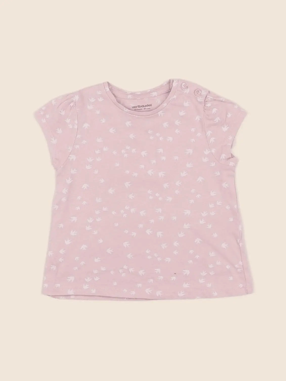 Vertbaudet - tee-shirt rose - 18 mois