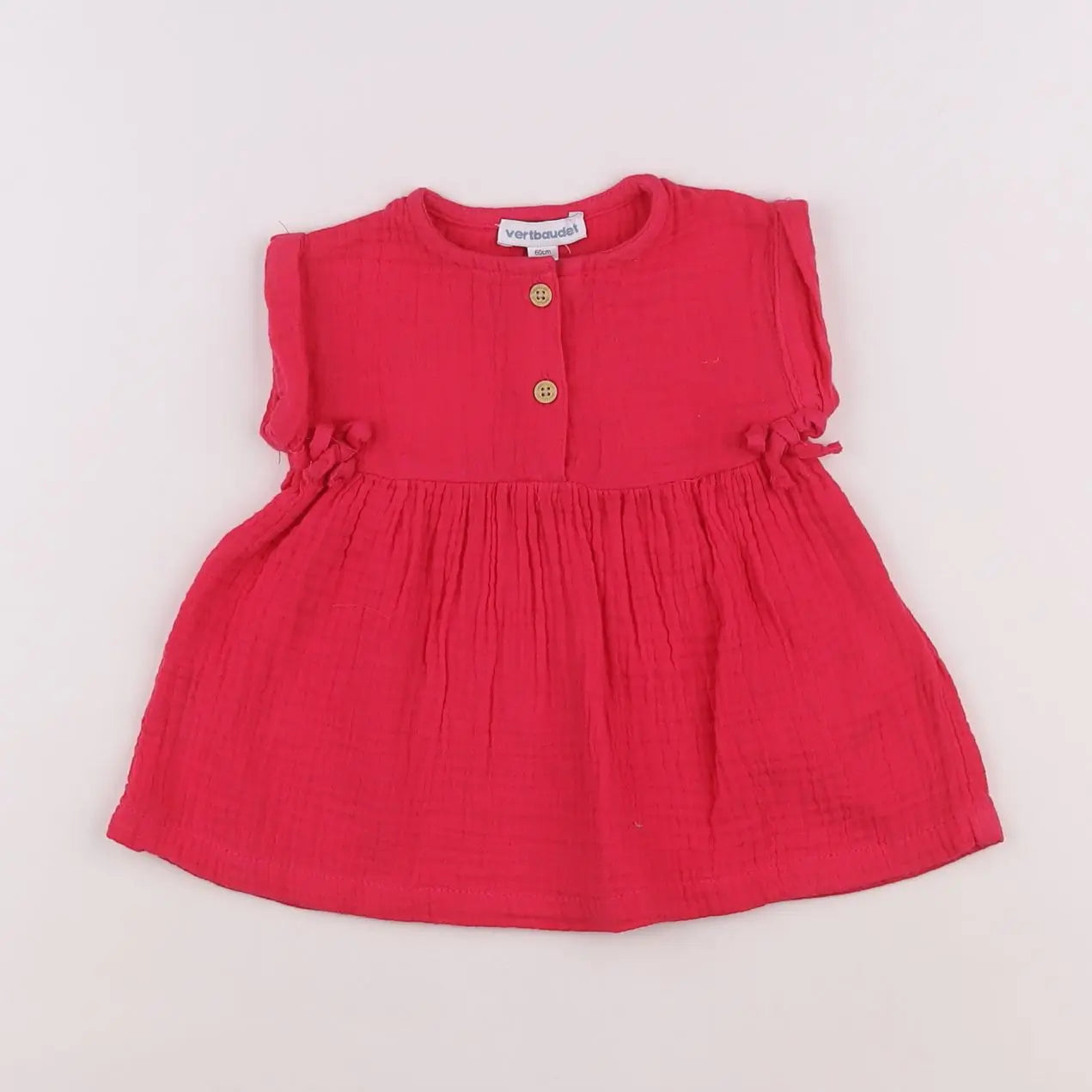 Vertbaudet - robe rose - 3 mois