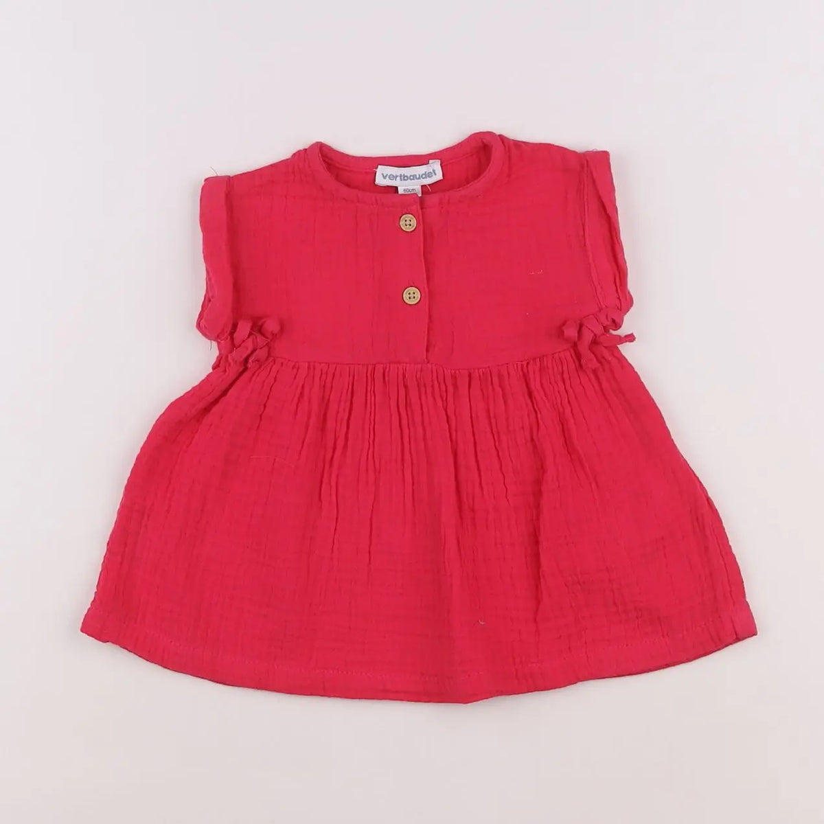 Vertbaudet - robe rose - 3 mois
