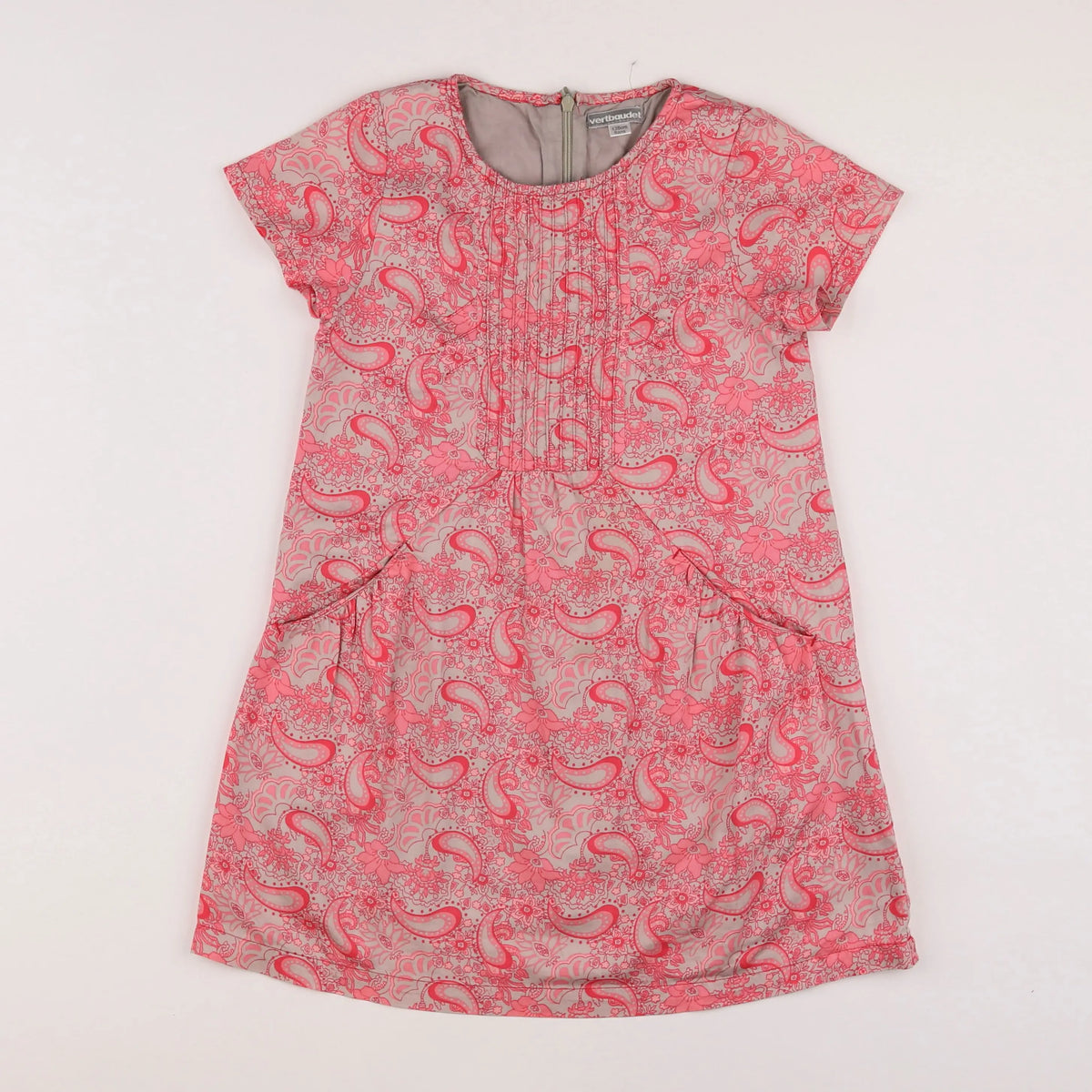 Vertbaudet - robe rose - 8 ans