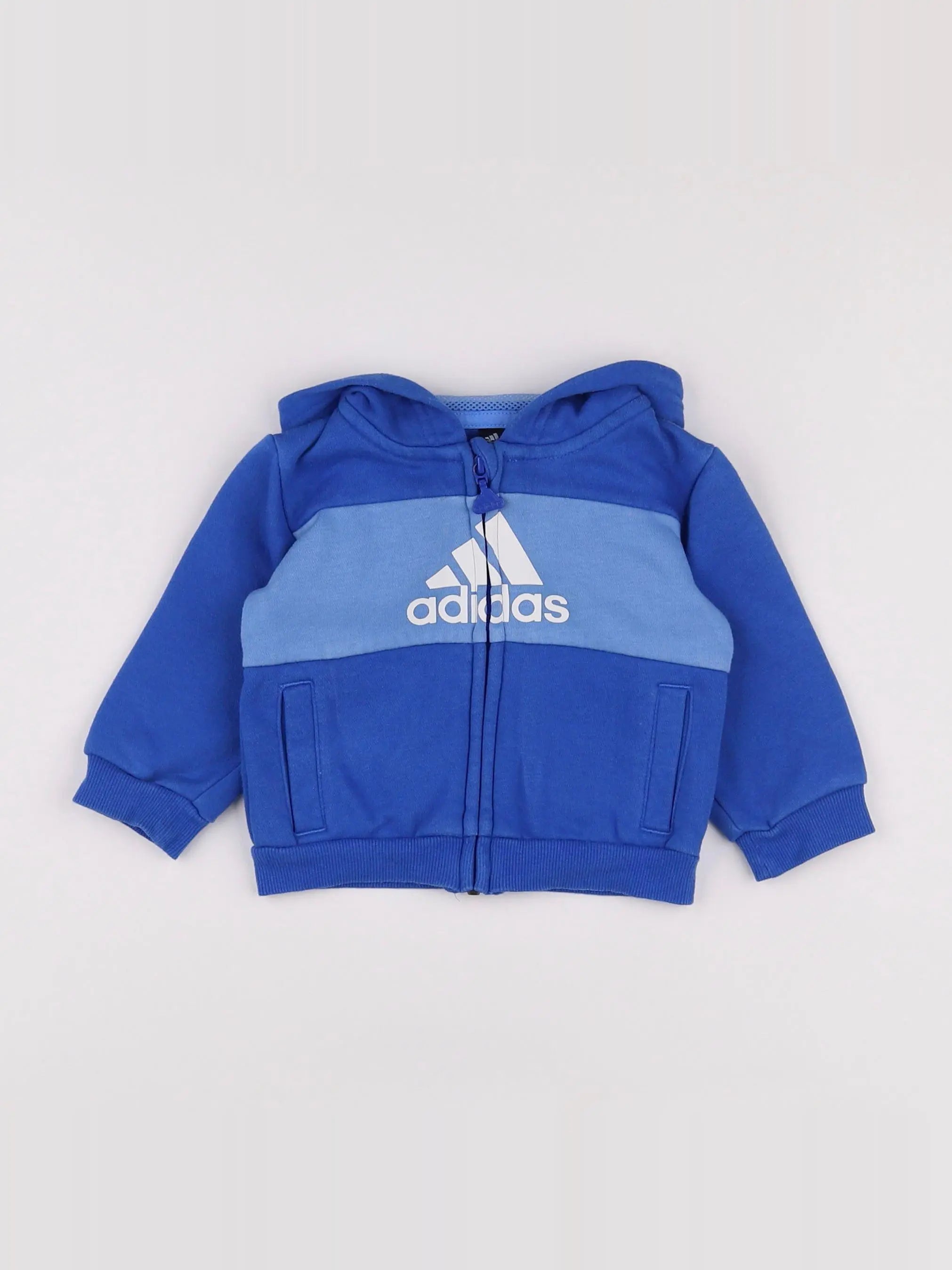 Adidas - sweat bleu - 3 mois