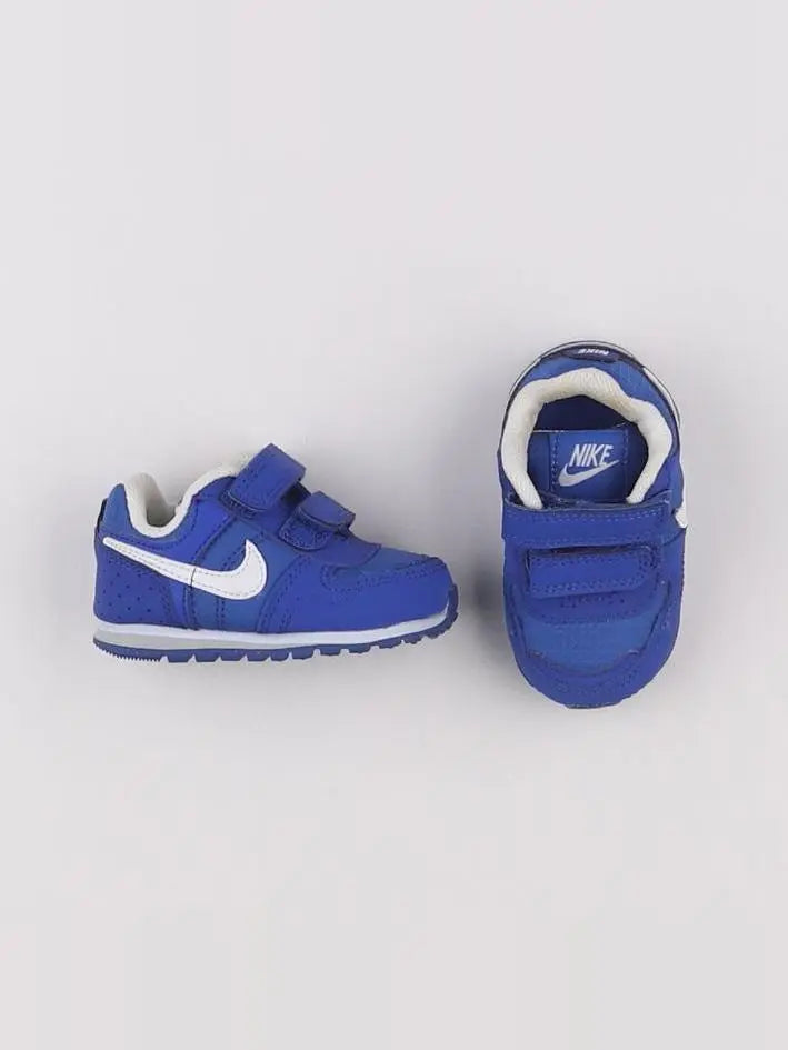 Nike - tennis à scratch/ lacets bleu - pointure 18