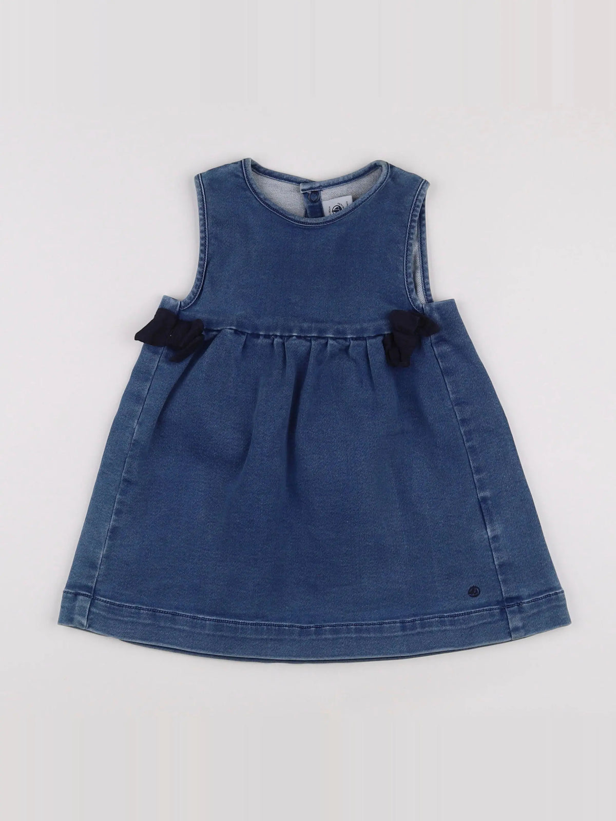 Petit Bateau - robe bleu - 18 mois