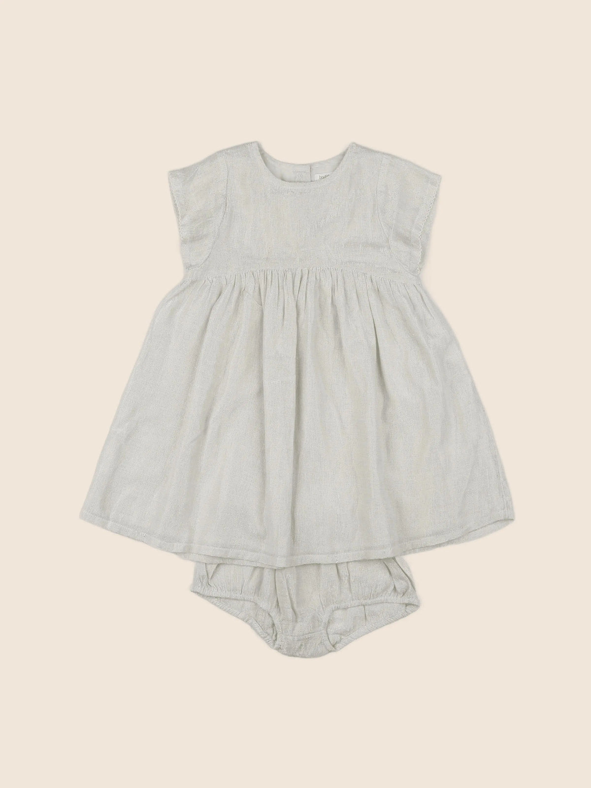 Boutchou - robe beige, or - 2 ans