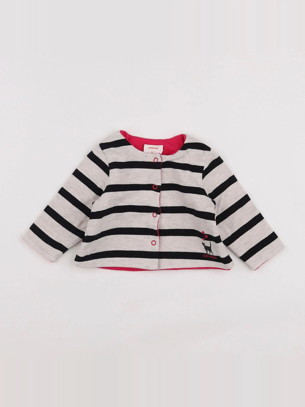 Catimini - gilet gris - 3 mois