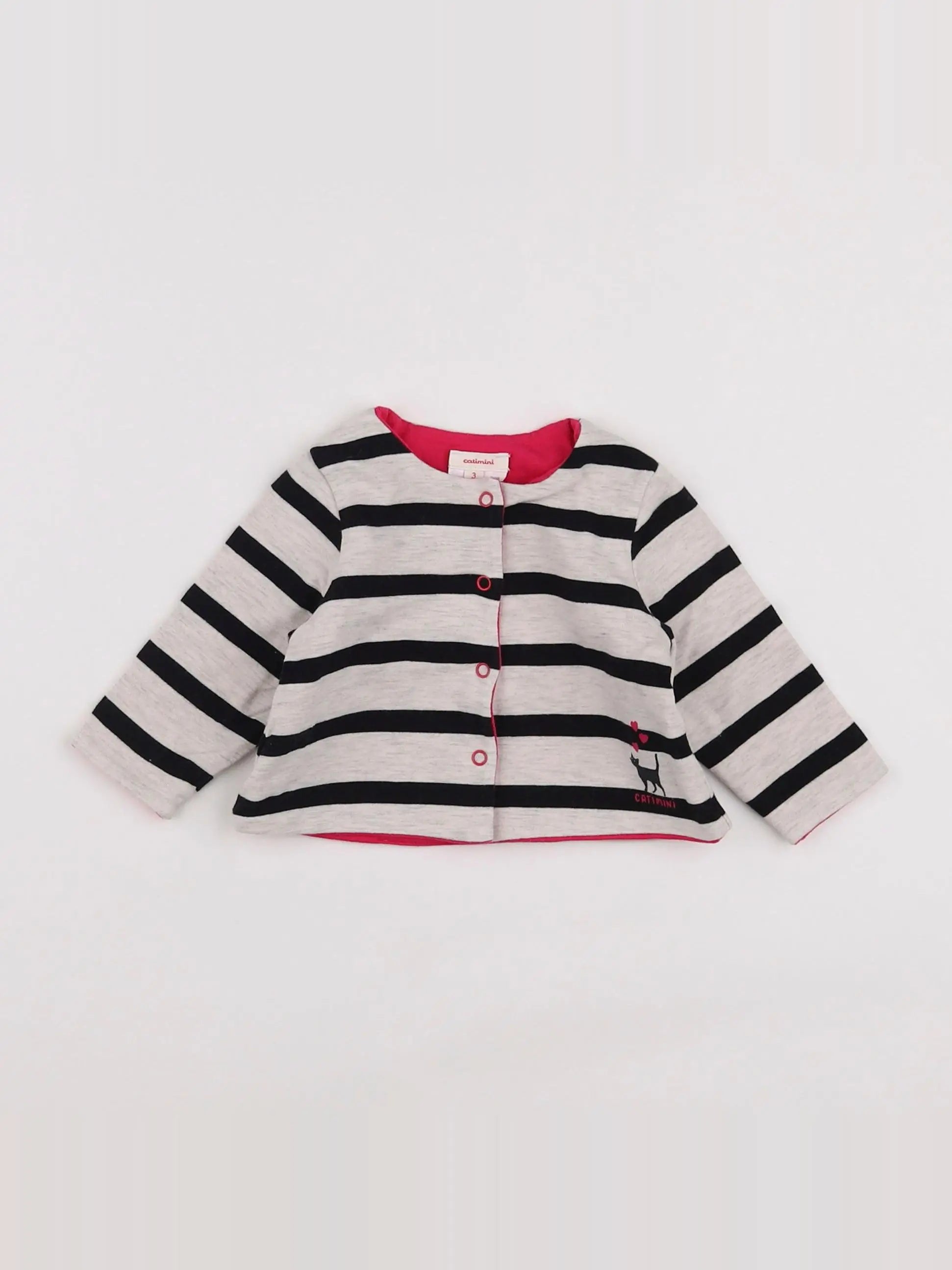 Catimini - gilet gris - 3 mois