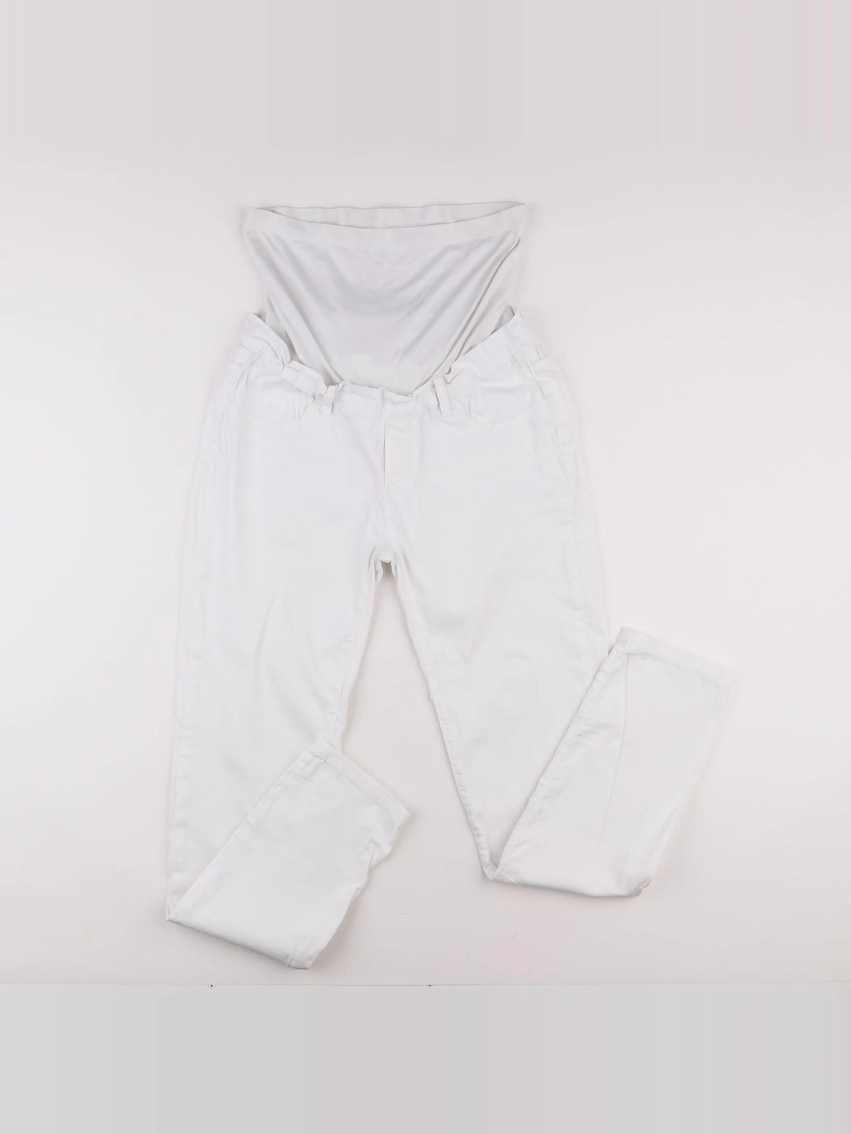 Envie de fraise - jean grossesse blanc - 40