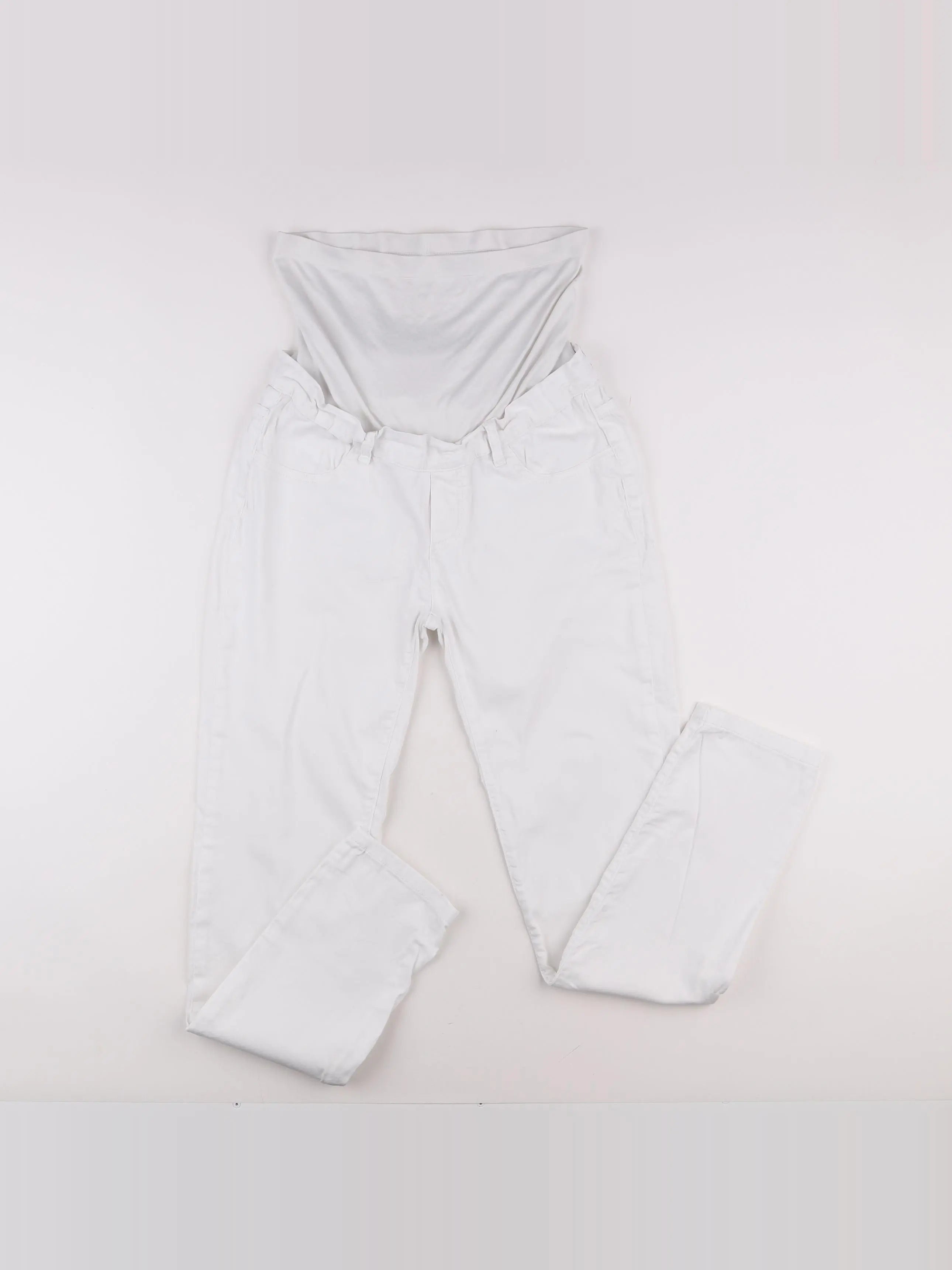 Envie de fraise - jean grossesse blanc - 40