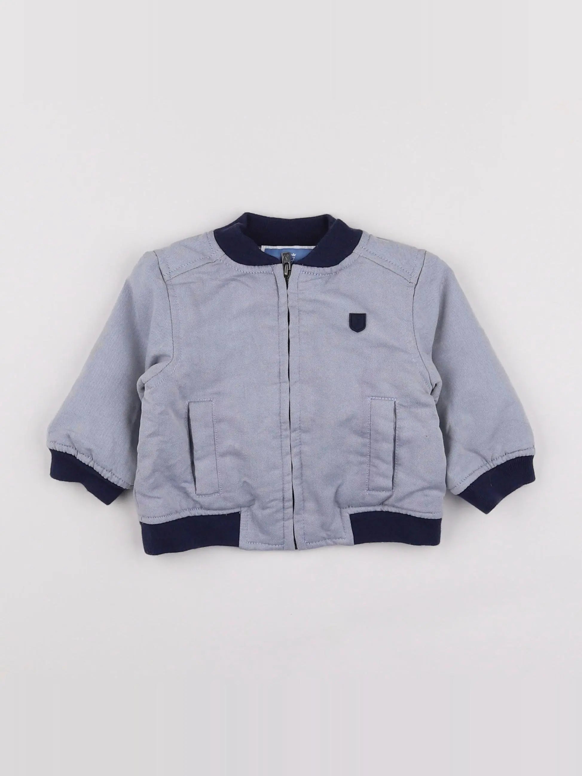 Jacadi - veste bleu - 6 mois