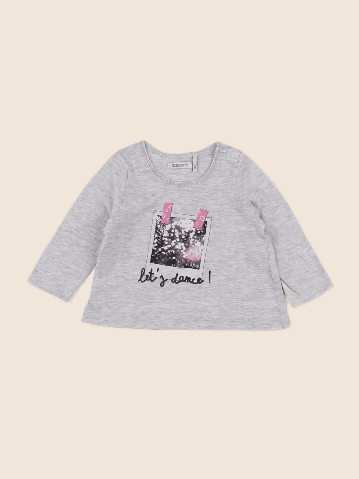 IKKS - tee-shirt gris - 6 mois