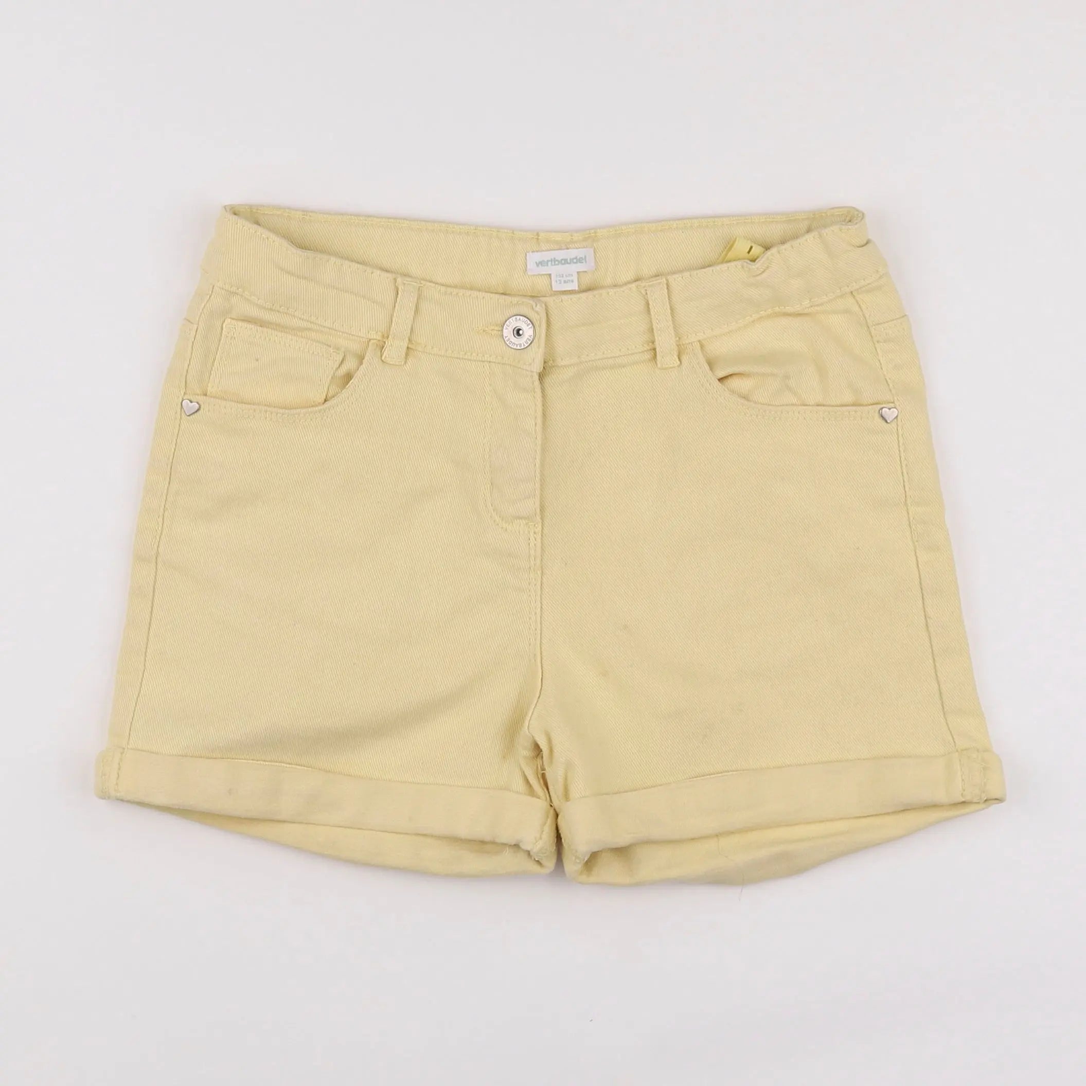 Vertbaudet - short jaune - 12 ans