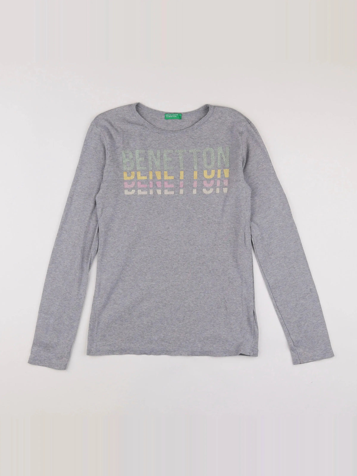 Benetton - tee-shirt gris - 12 ans