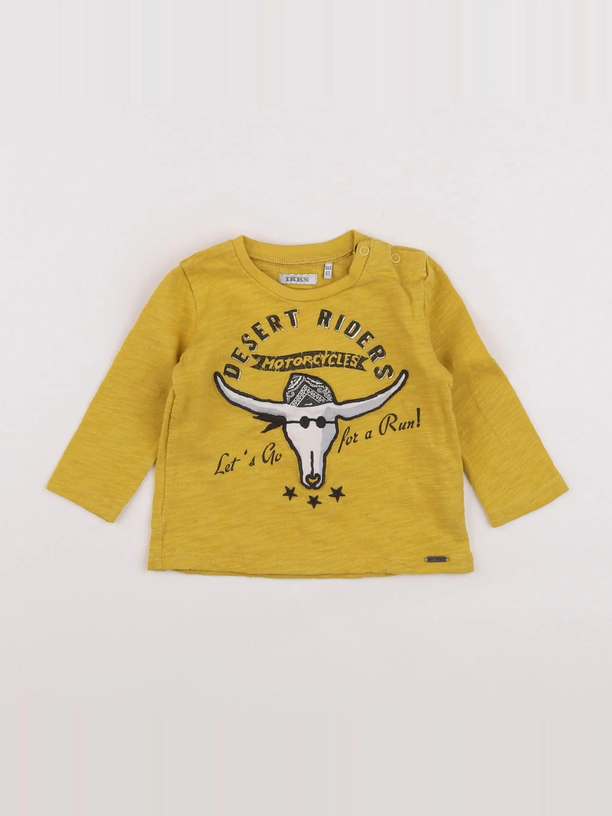 IKKS - tee-shirt jaune - 6 mois