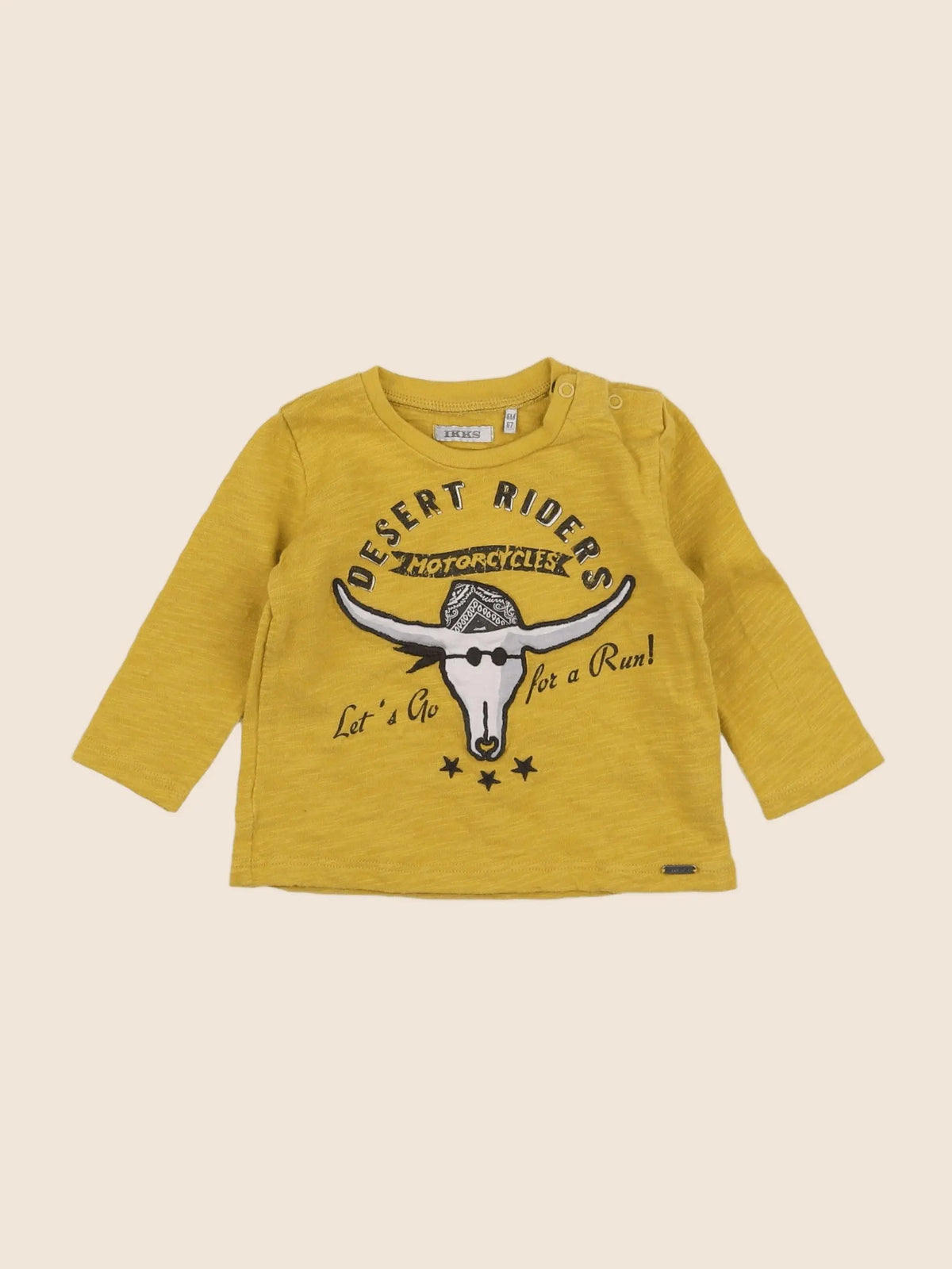 IKKS - tee-shirt jaune - 6 mois