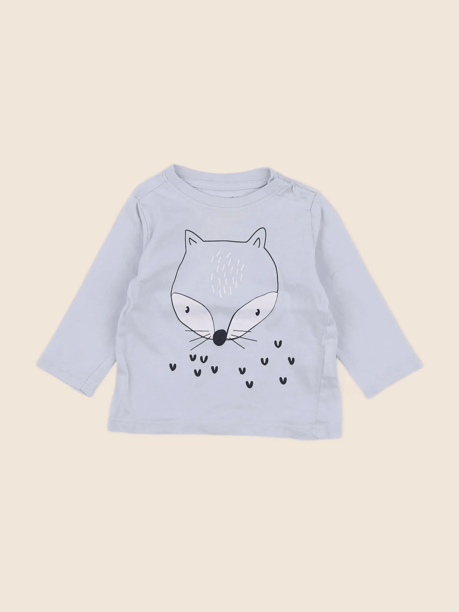 Vertbaudet - tee-shirt bleu - 6 mois