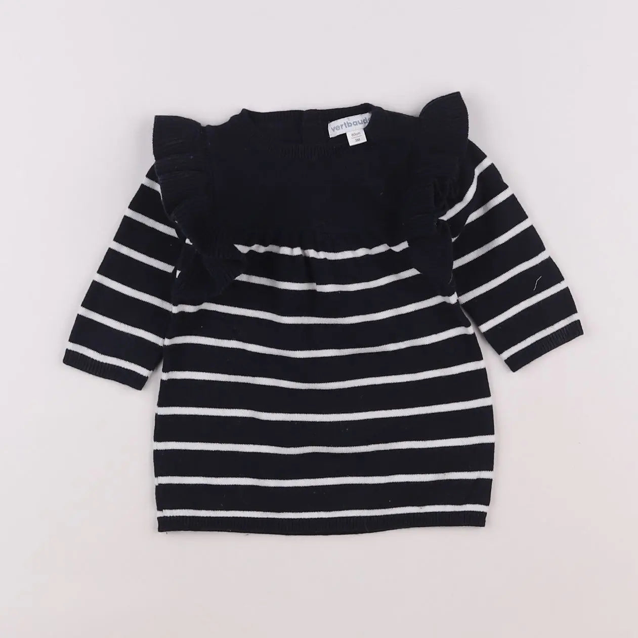 Vertbaudet - robe bleu - 3 mois
