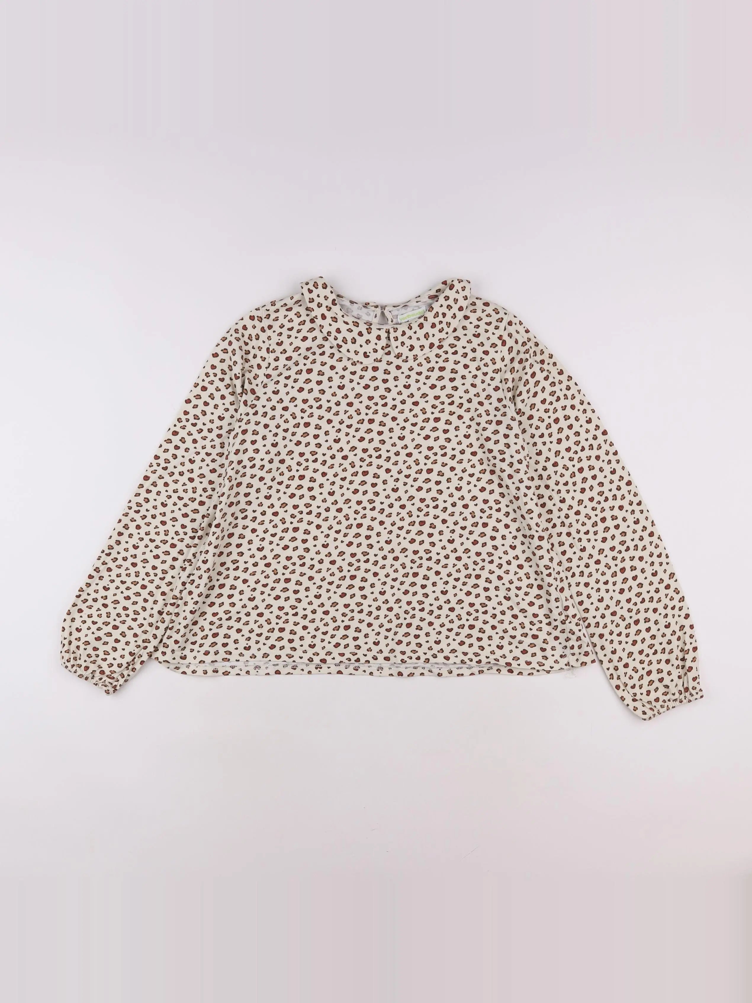 Vertbaudet - tee-shirt beige - 14 ans