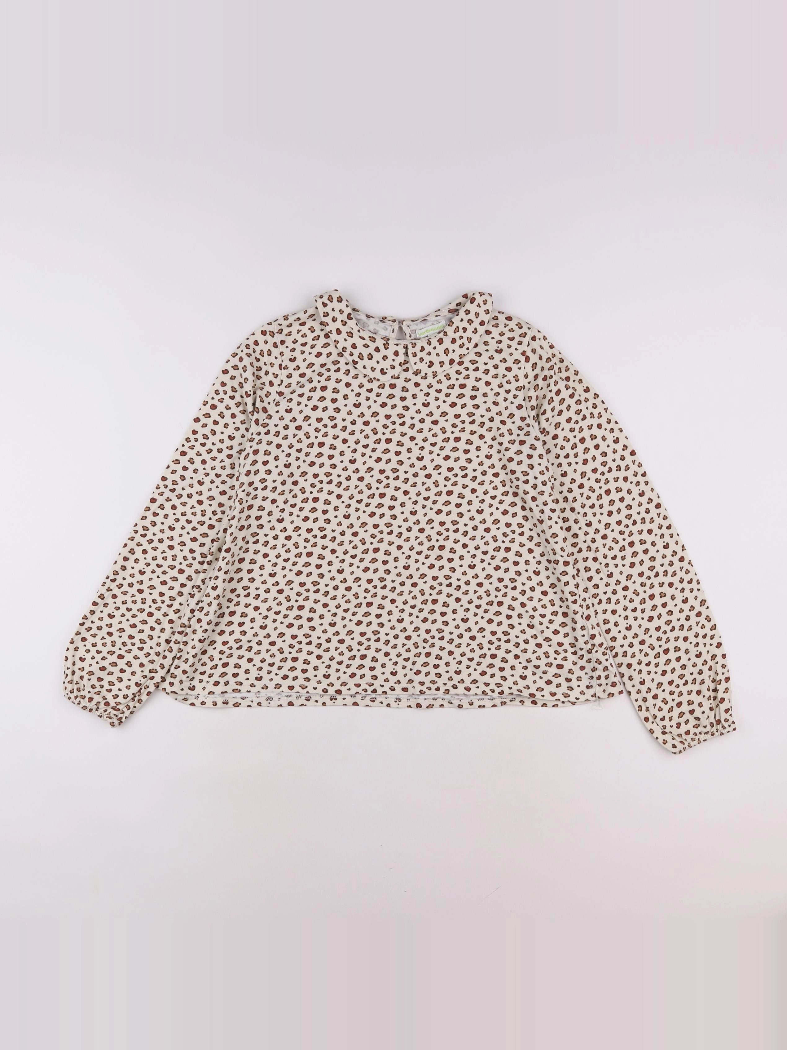 Vertbaudet - tee-shirt beige - 14 ans