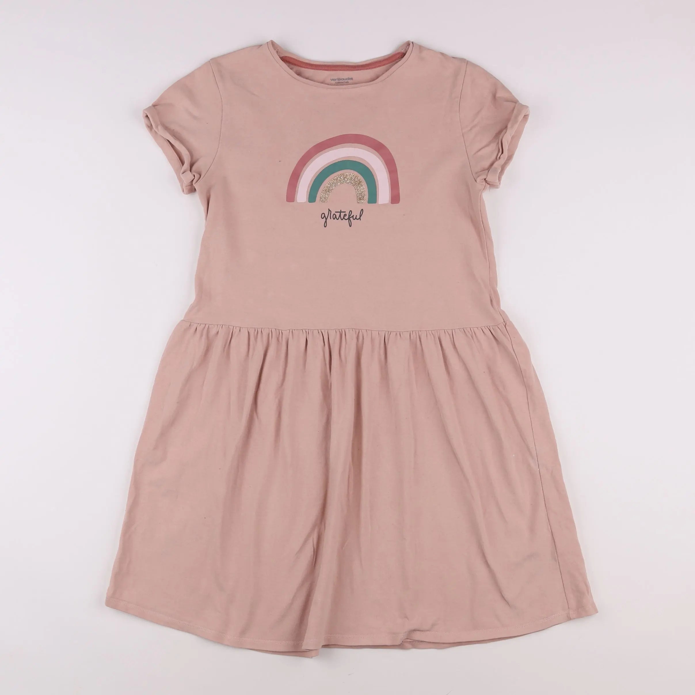 Vertbaudet - robe rose - 14 ans