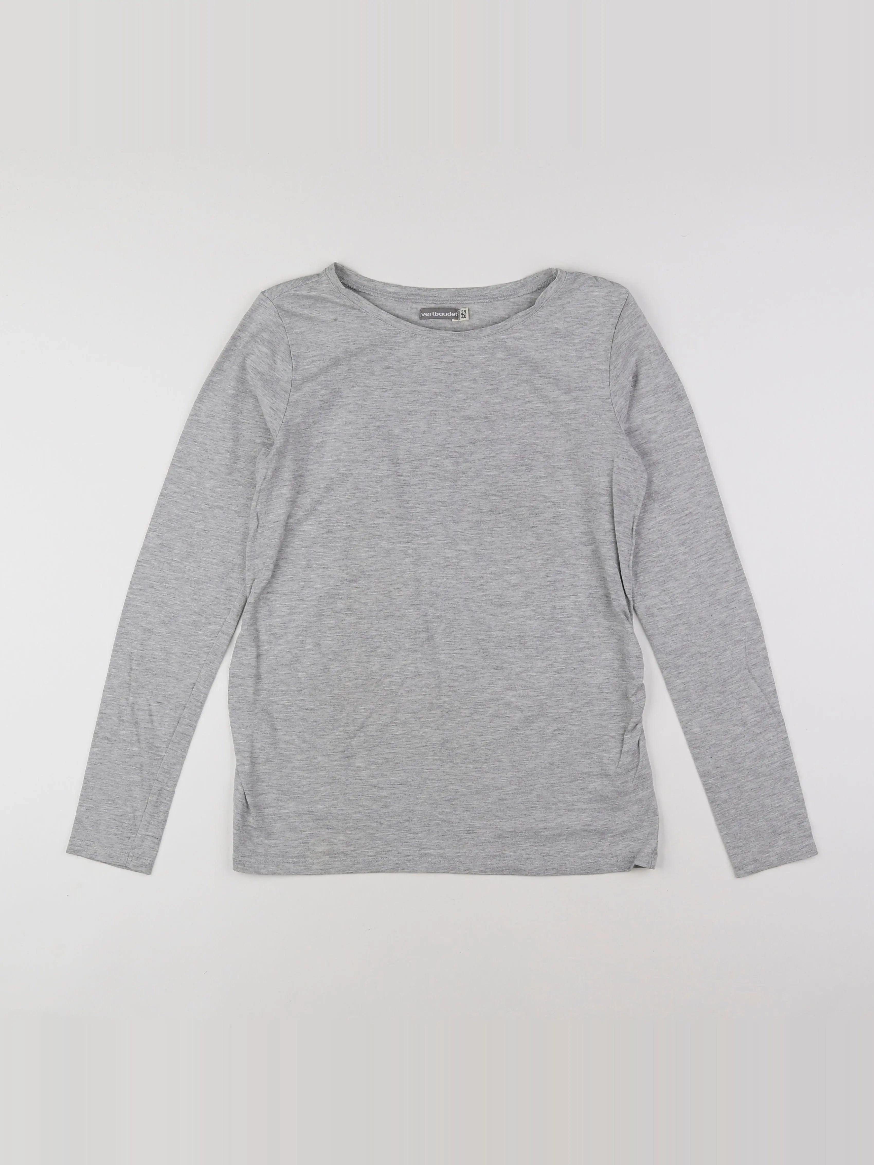 Vertbaudet - tee-shirt grossesse gris - 38 à 40