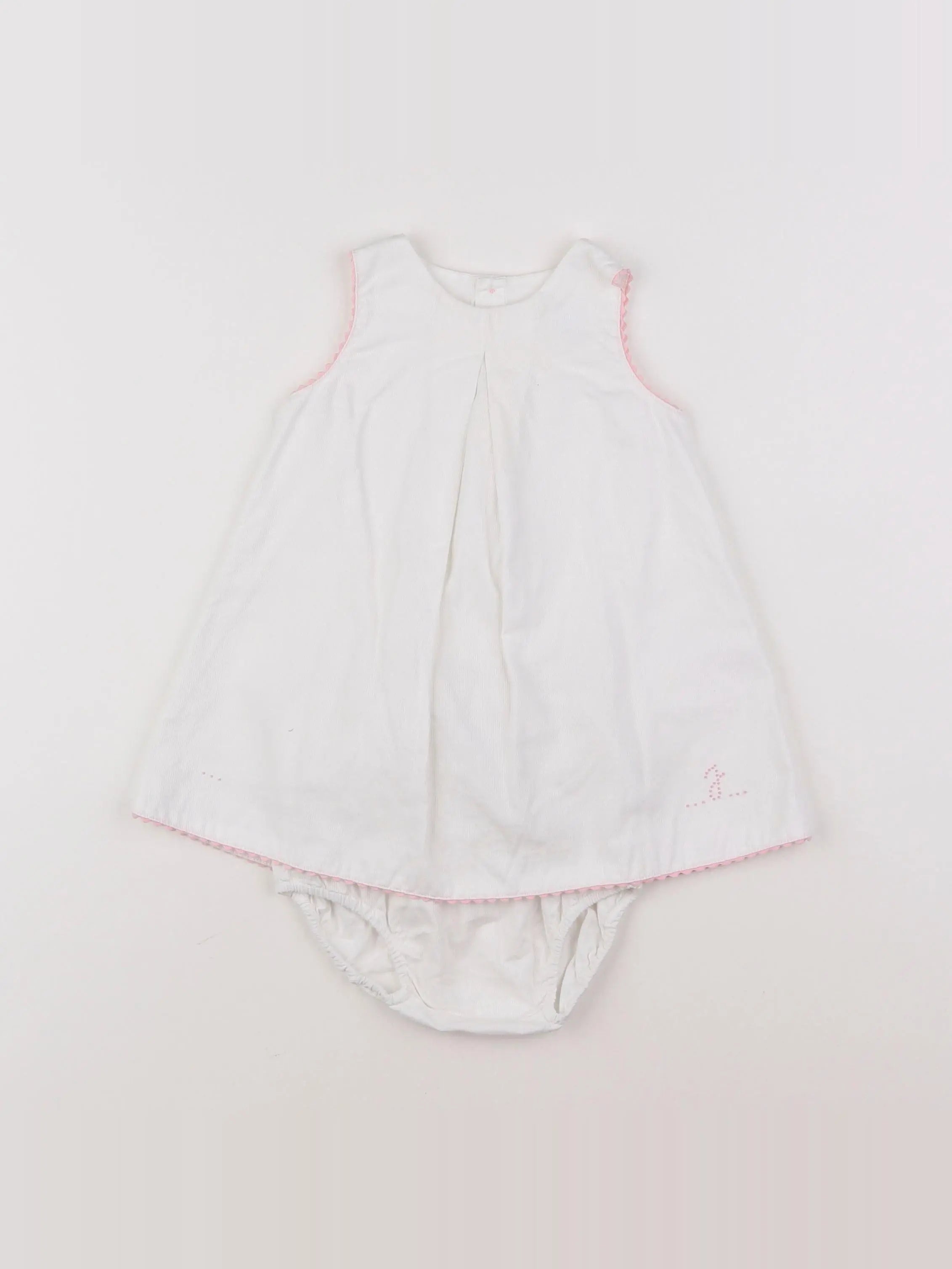 Jacadi - robe blanc - 6 mois
