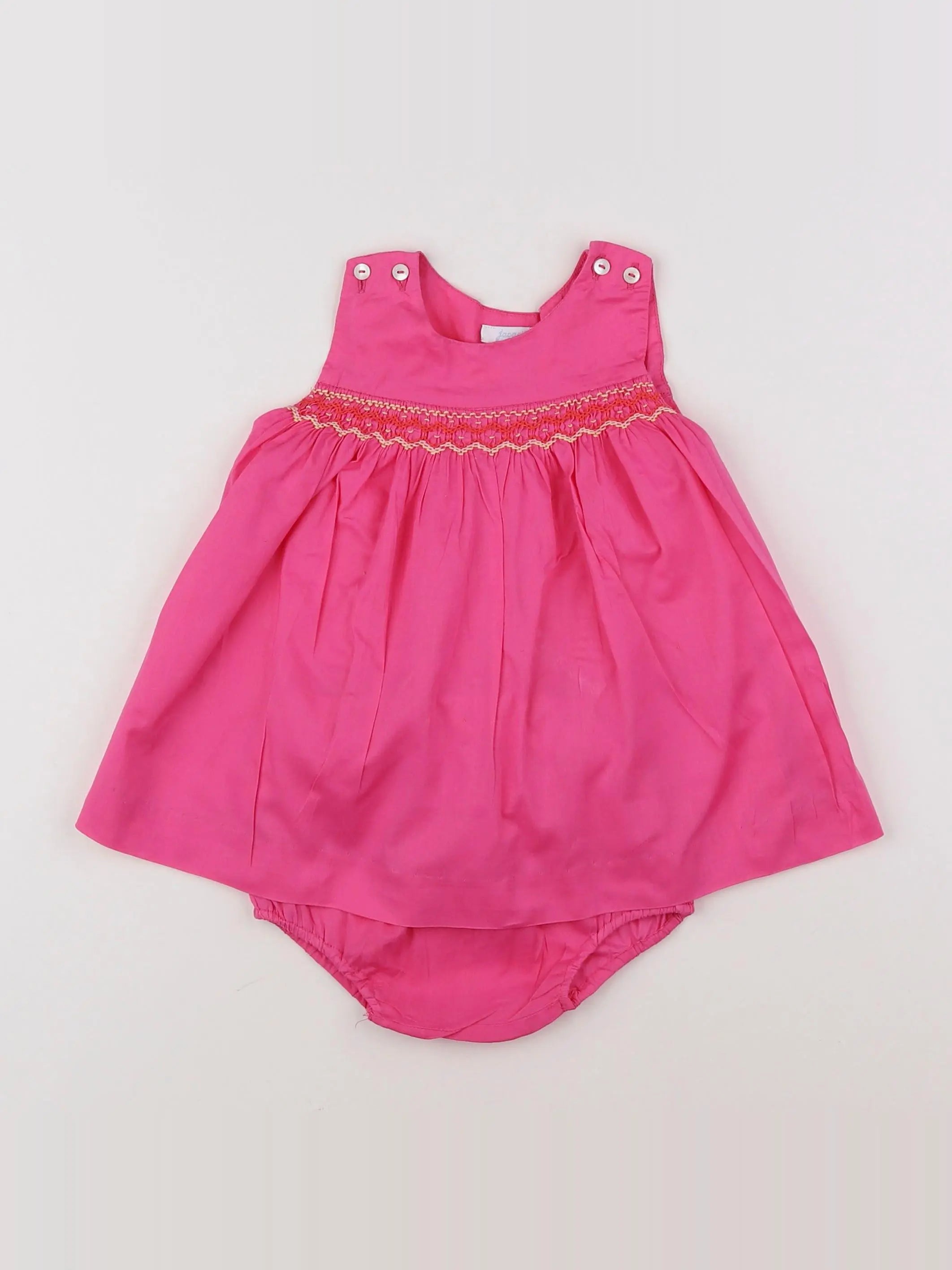 Jacadi - robe rose - 6 mois
