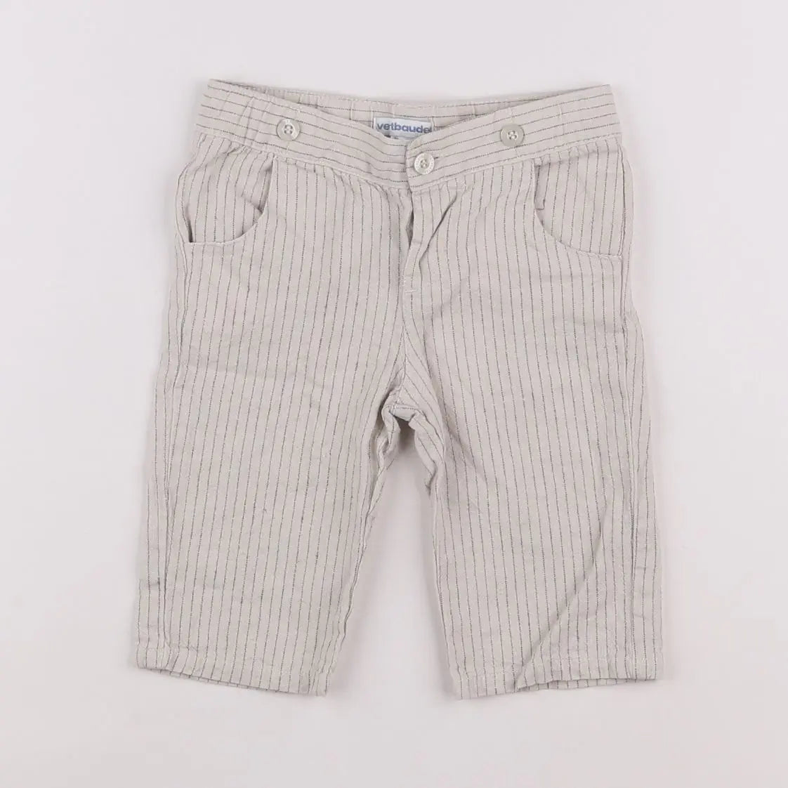 Vertbaudet - short beige - 9 mois