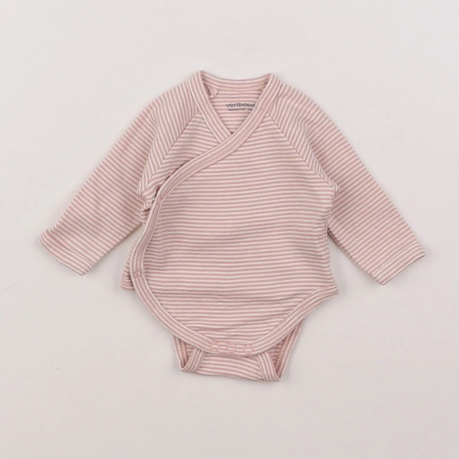 Vertbaudet - body rose - 0 mois