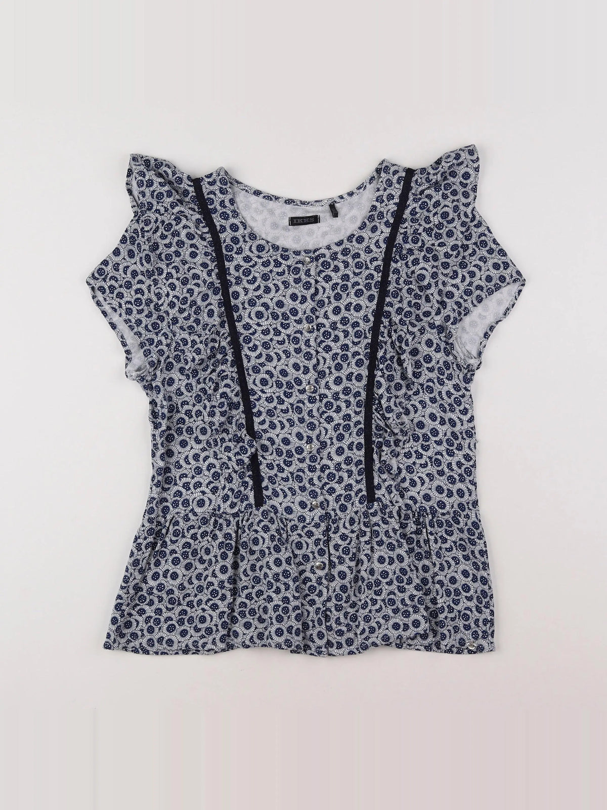 IKKS - blouse bleu - 12 ans