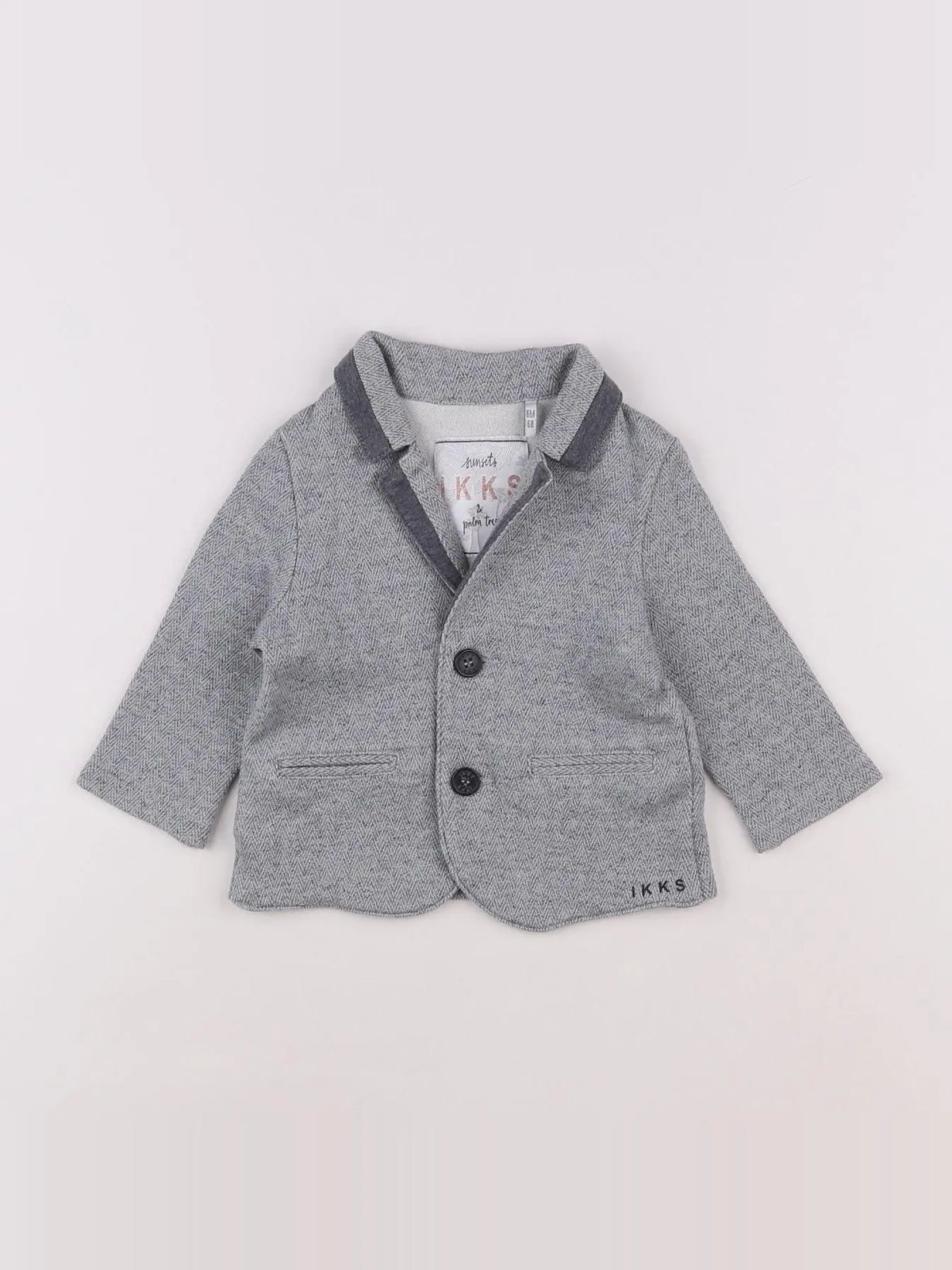 IKKS - veste bleu - 6 mois