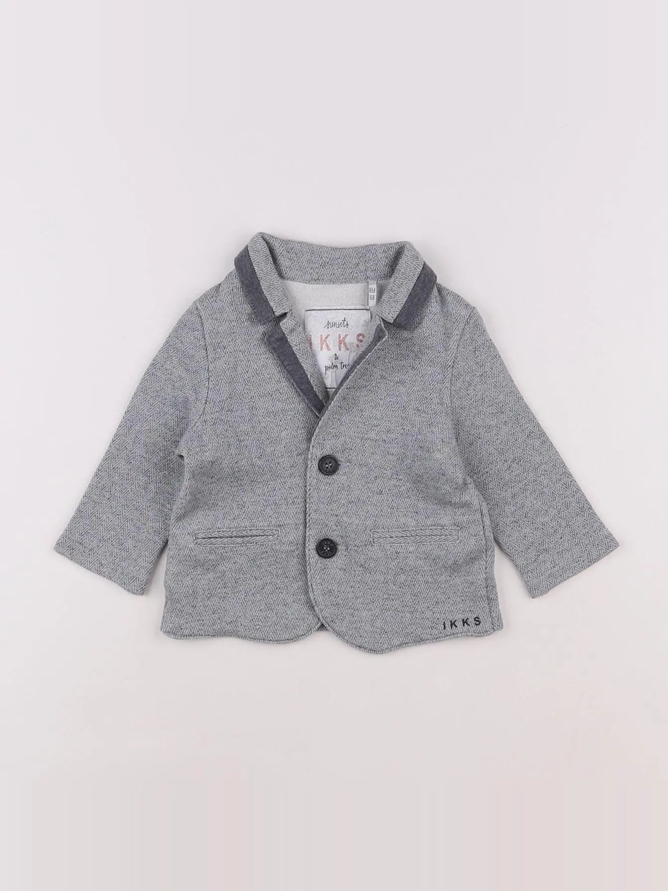 IKKS - veste bleu - 6 mois