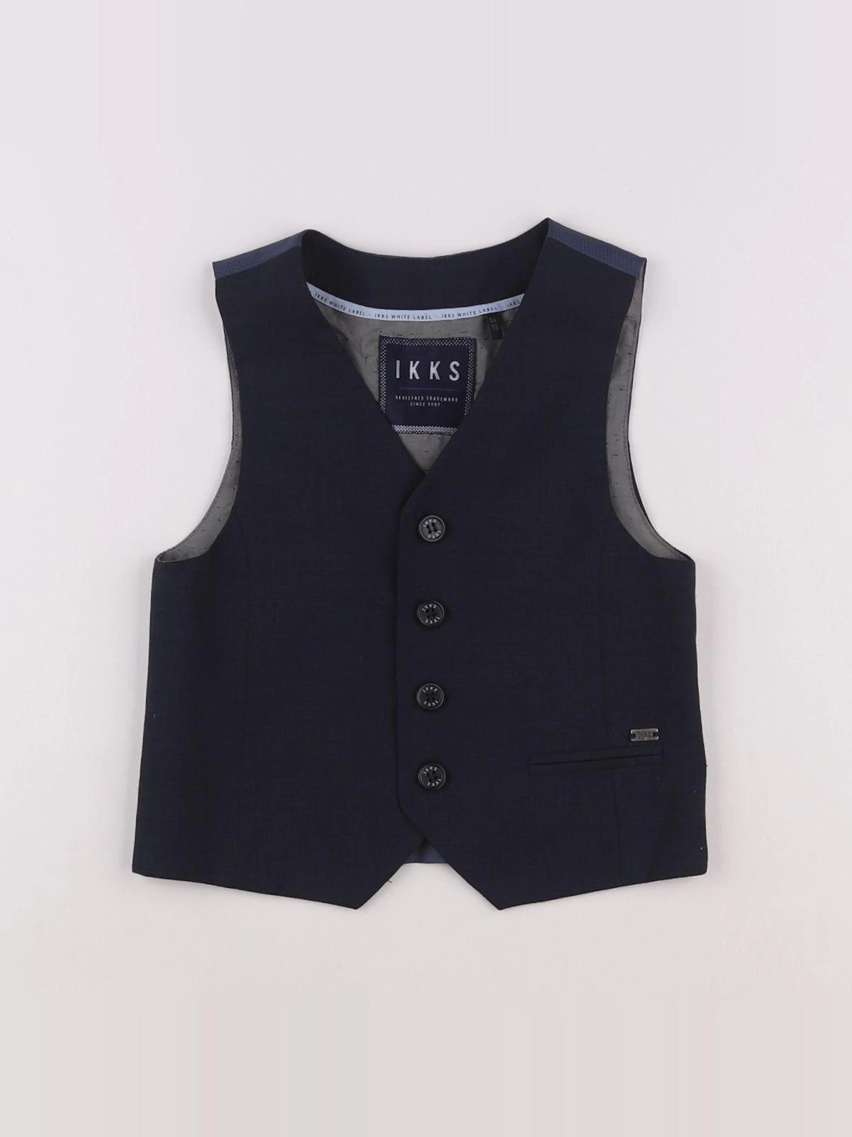 IKKS - gilet bleu - 5 ans