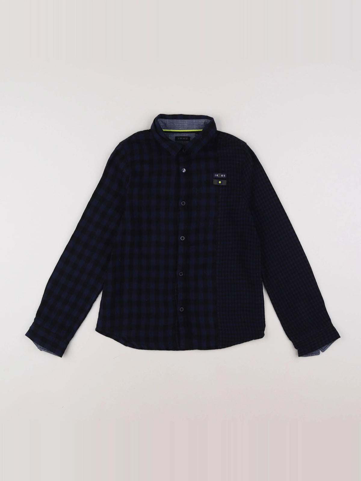 IKKS - chemise bleu, noir - 8 ans