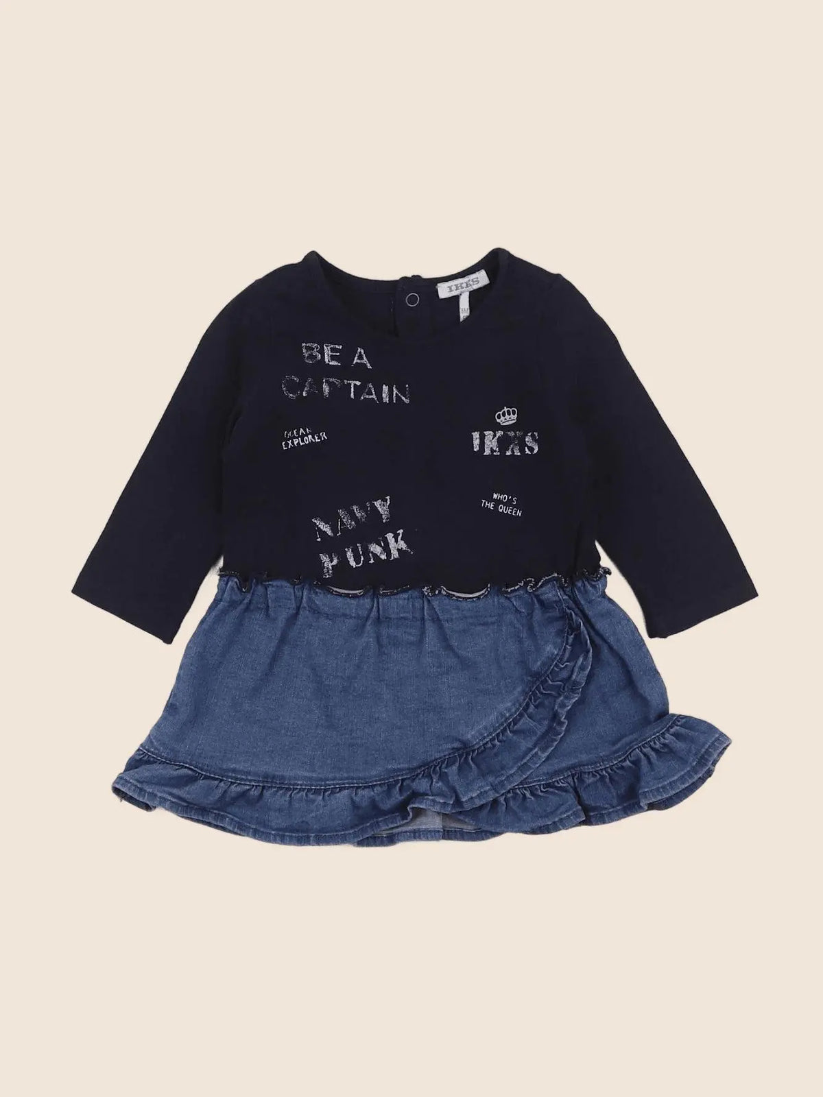 IKKS - robe bleu - 6 mois