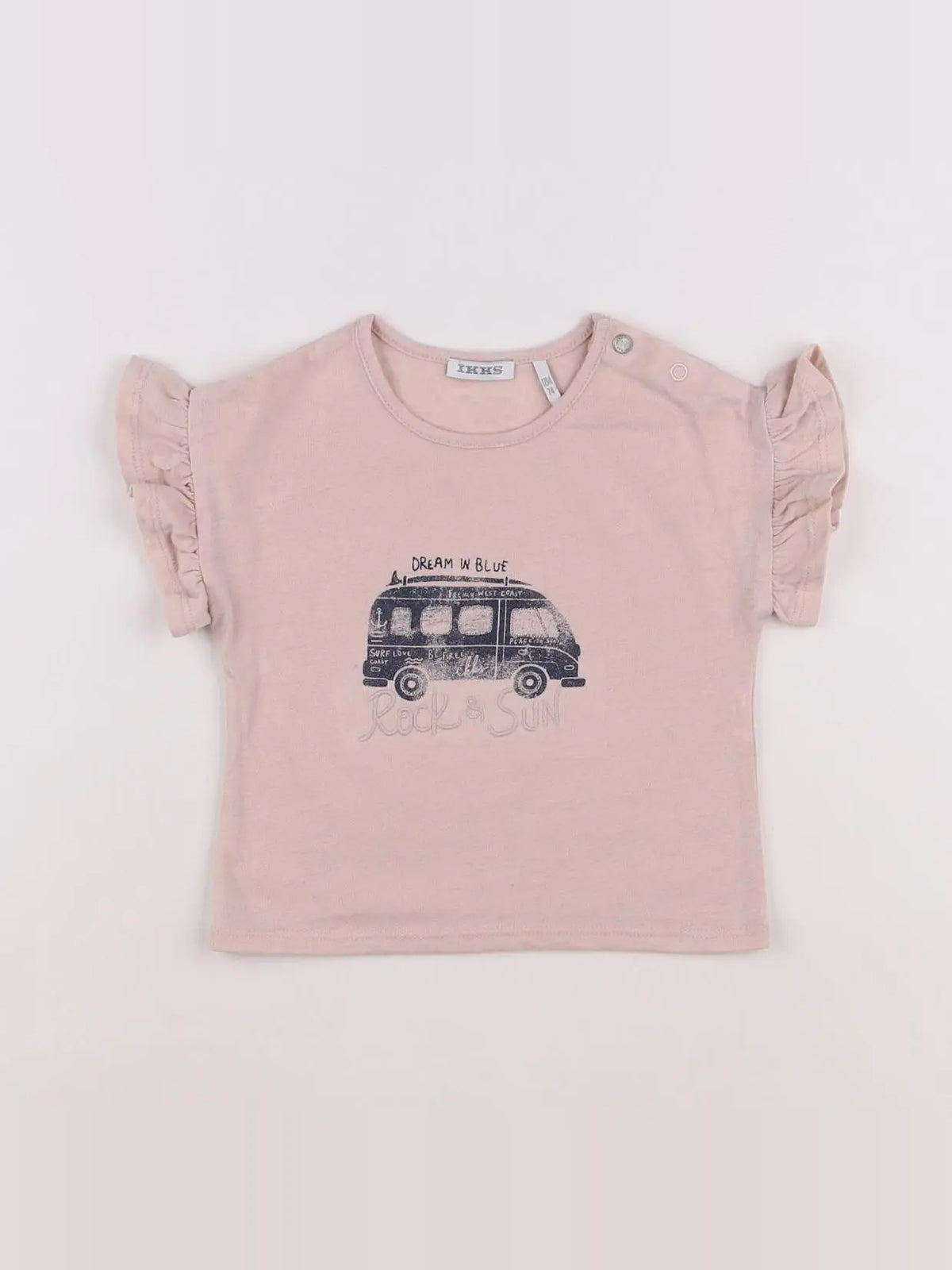 IKKS - tee-shirt rose - 12 mois