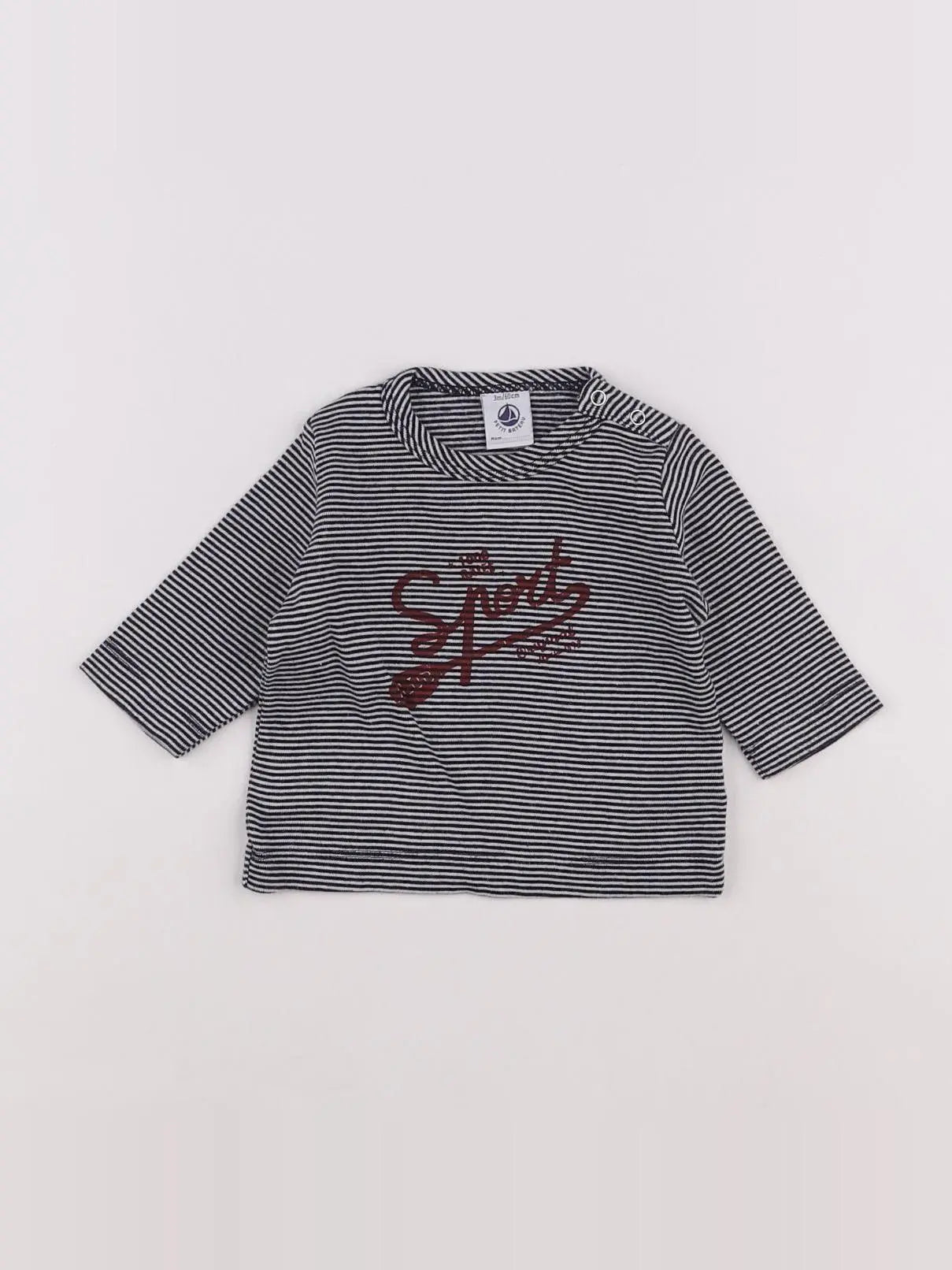 Petit Bateau - tee-shirt bleu - 3 mois