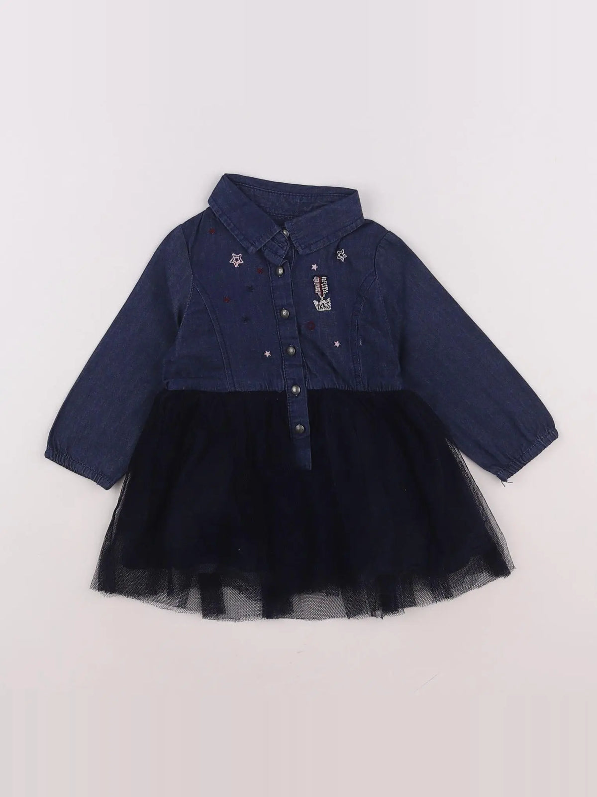 IKKS - robe bleu - 12 mois