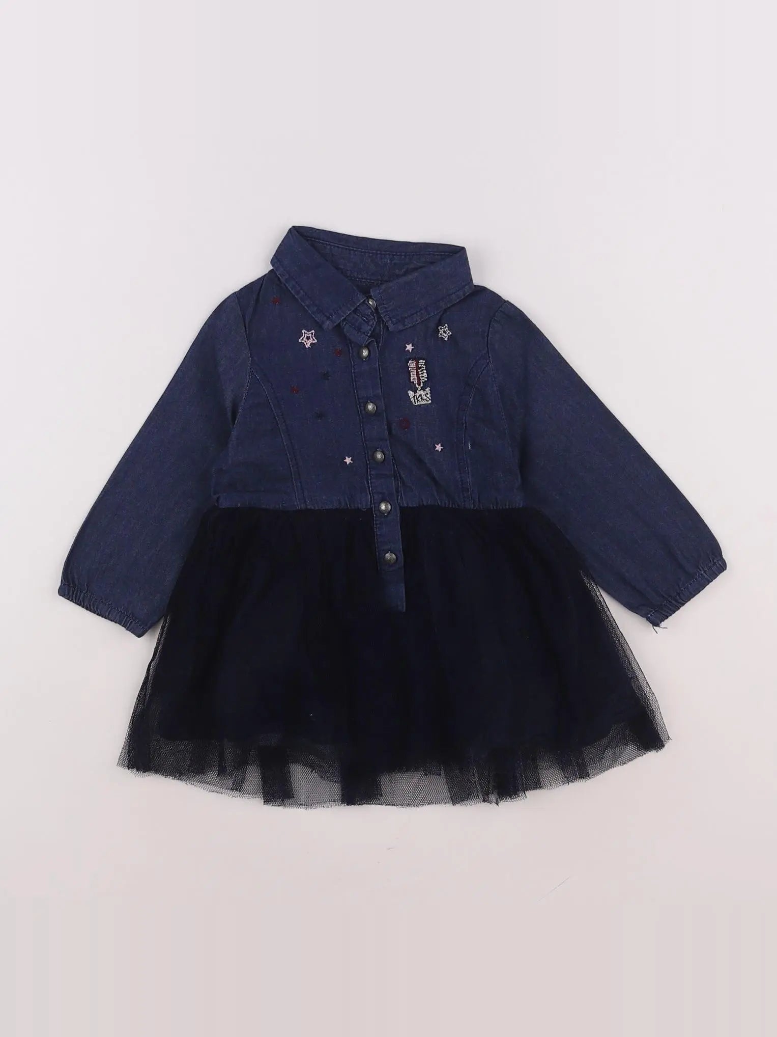 IKKS - robe bleu - 12 mois