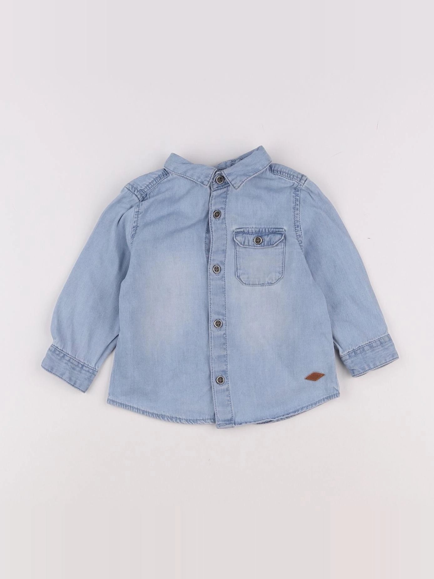 Zara - chemise bleu - 6/9 mois