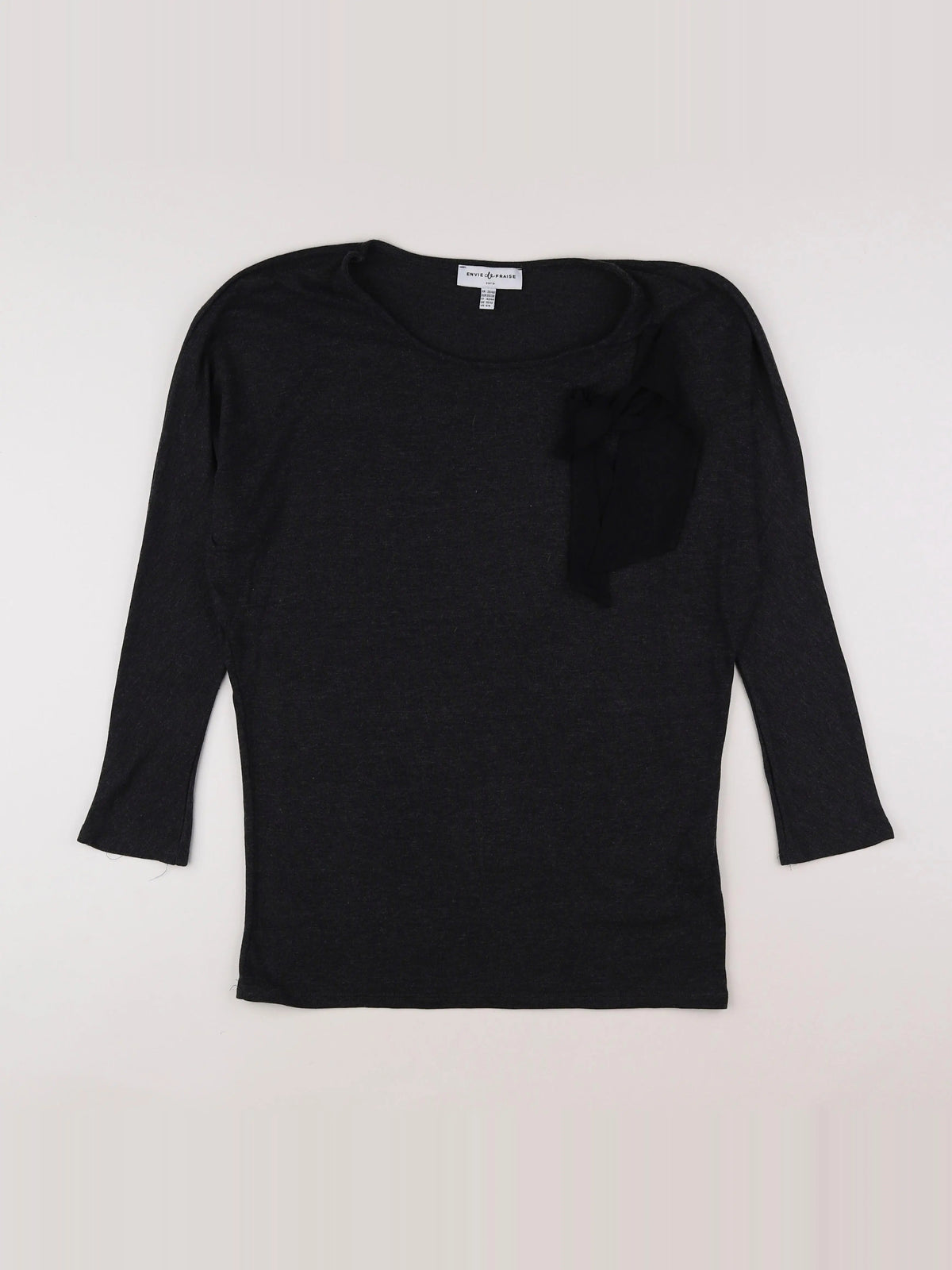 Envie de fraise - tee-shirt grossesse gris - 36 à 38