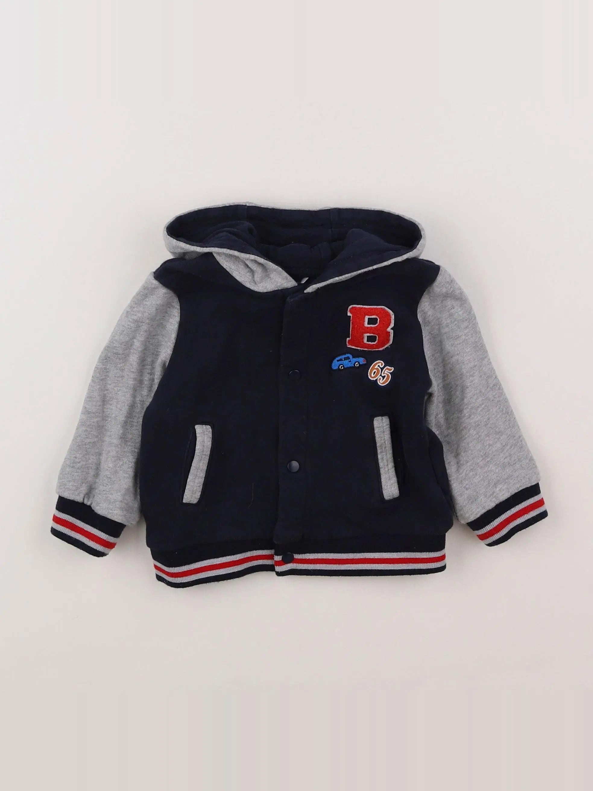 Boutchou - sweat bleu - 12 mois