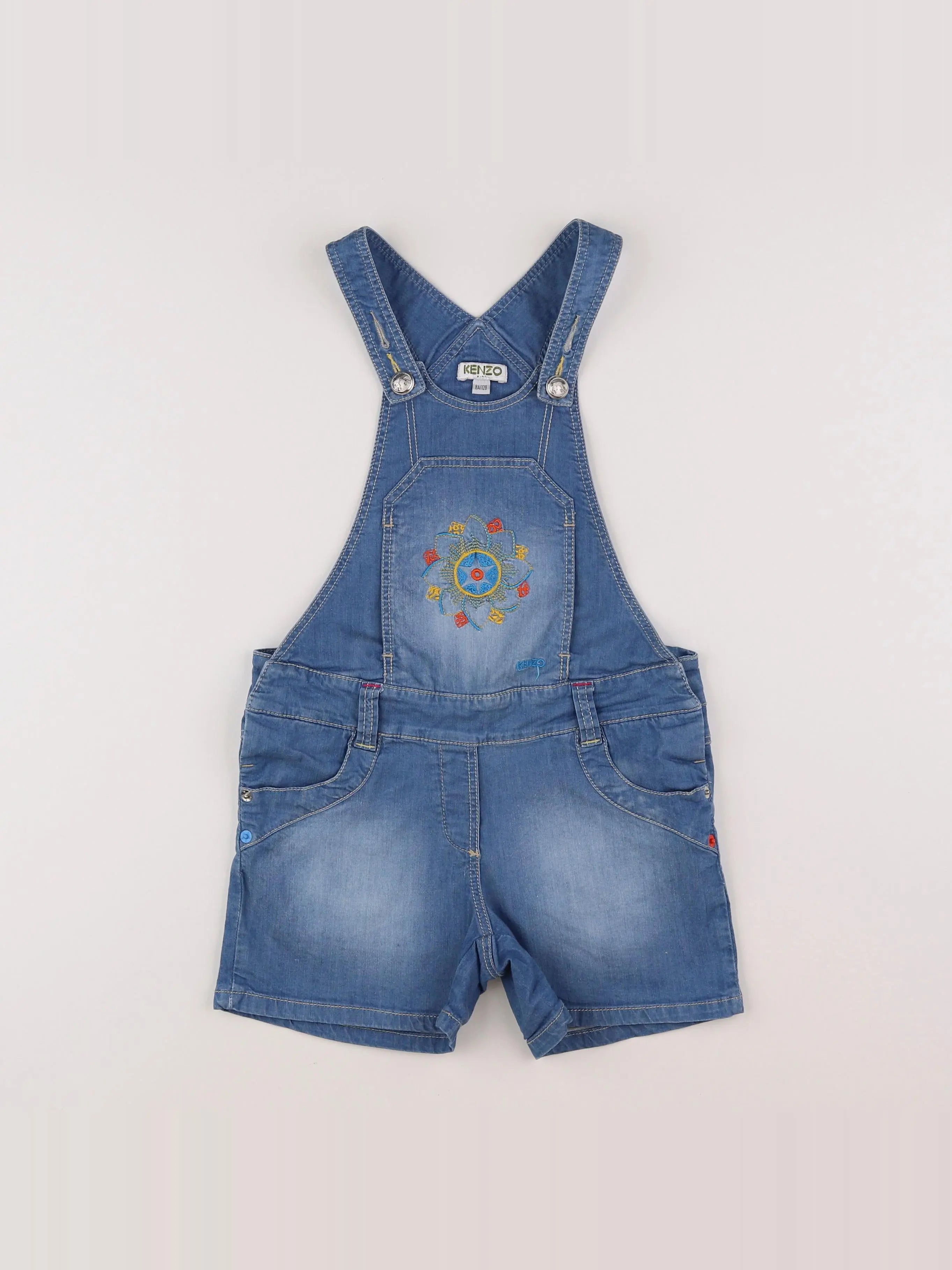 Kenzo - salopette bleu - 8 ans